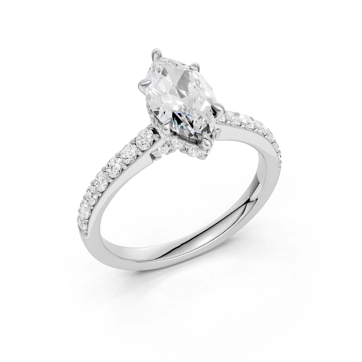 14K 1.50CT Lab Grown Diamond Engagement Ring