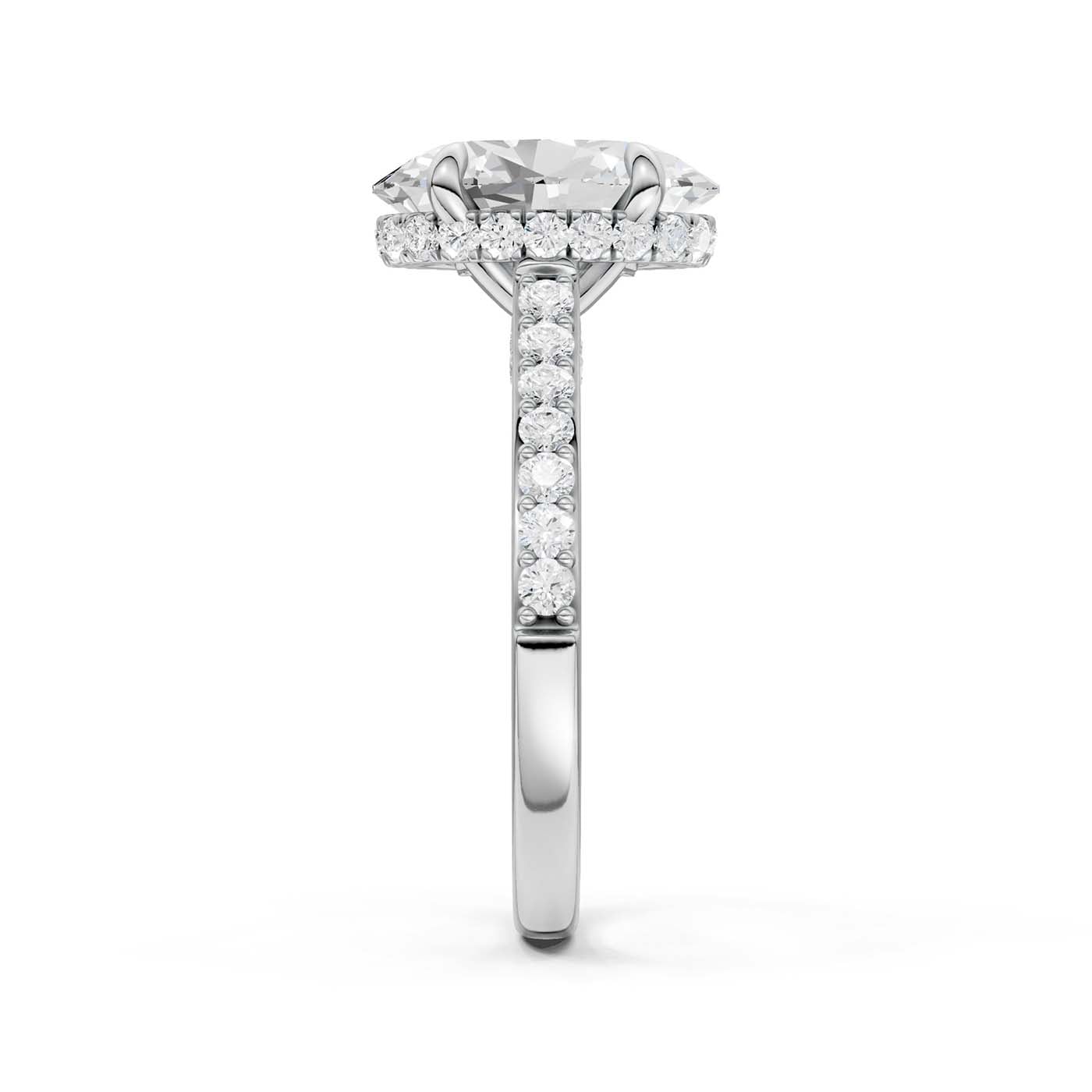14K 3.50CT Lab Grown Diamond Engagement Ring