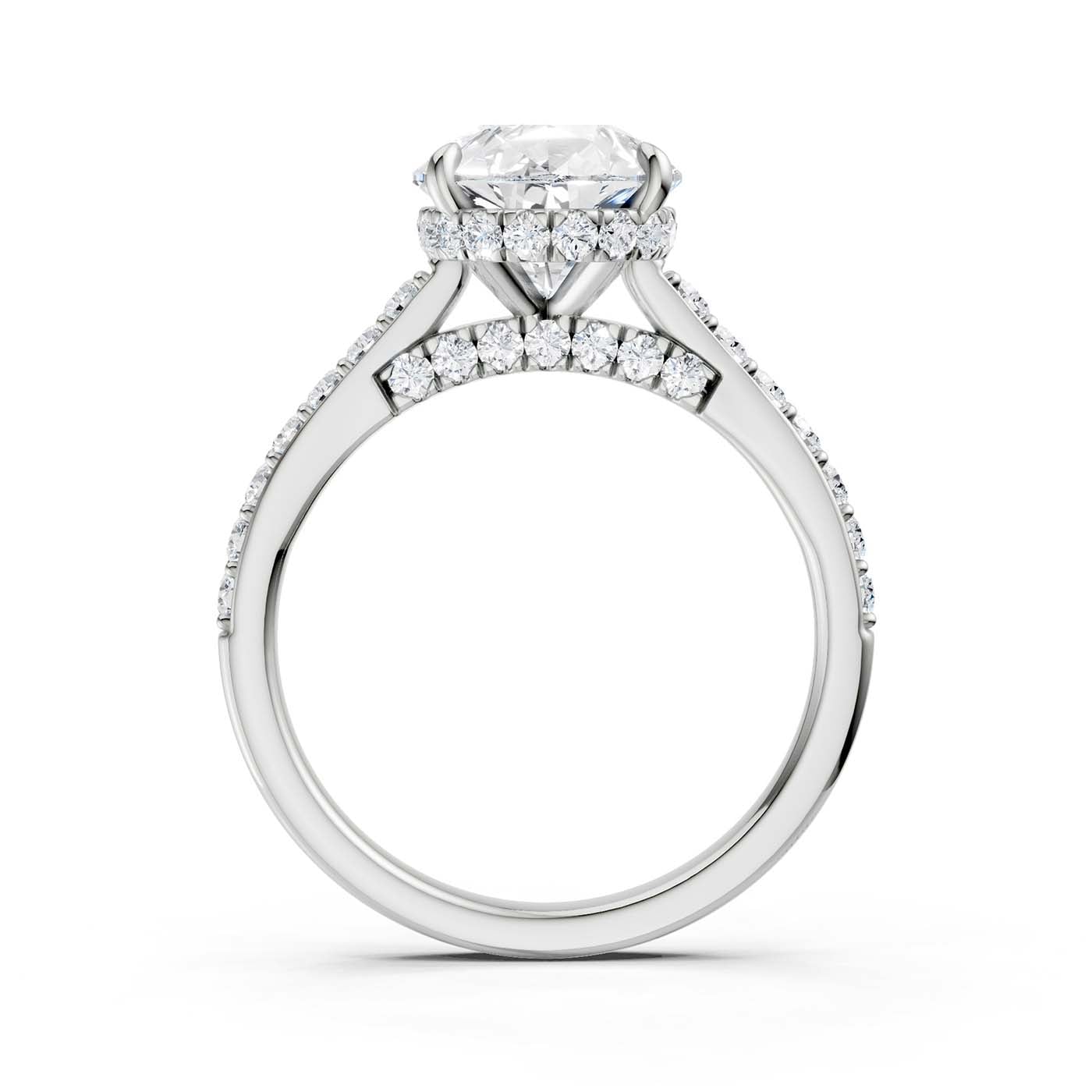 14K 3.50CT Lab Grown Diamond Engagement Ring