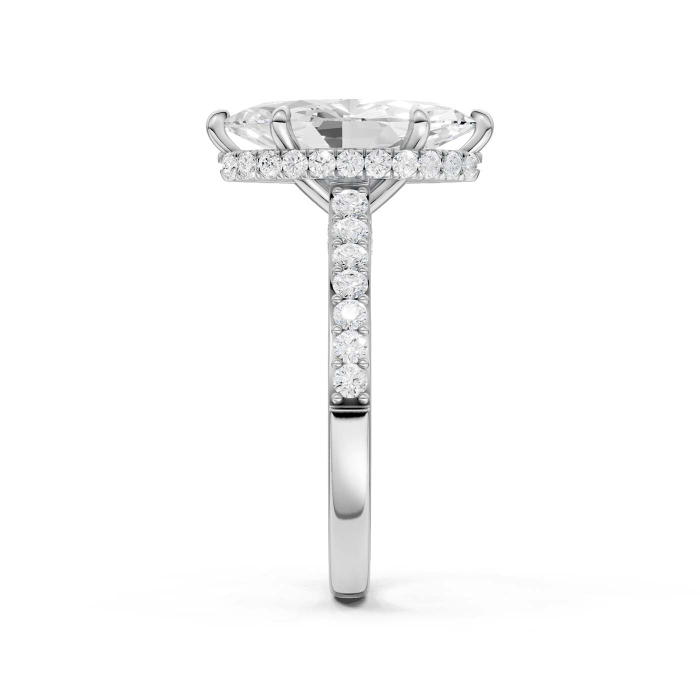 14K 3.50CT Lab Grown Diamond Engagement Ring