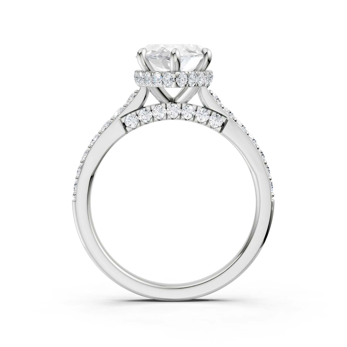 14K 3.50CT Lab Grown Diamond Engagement Ring
