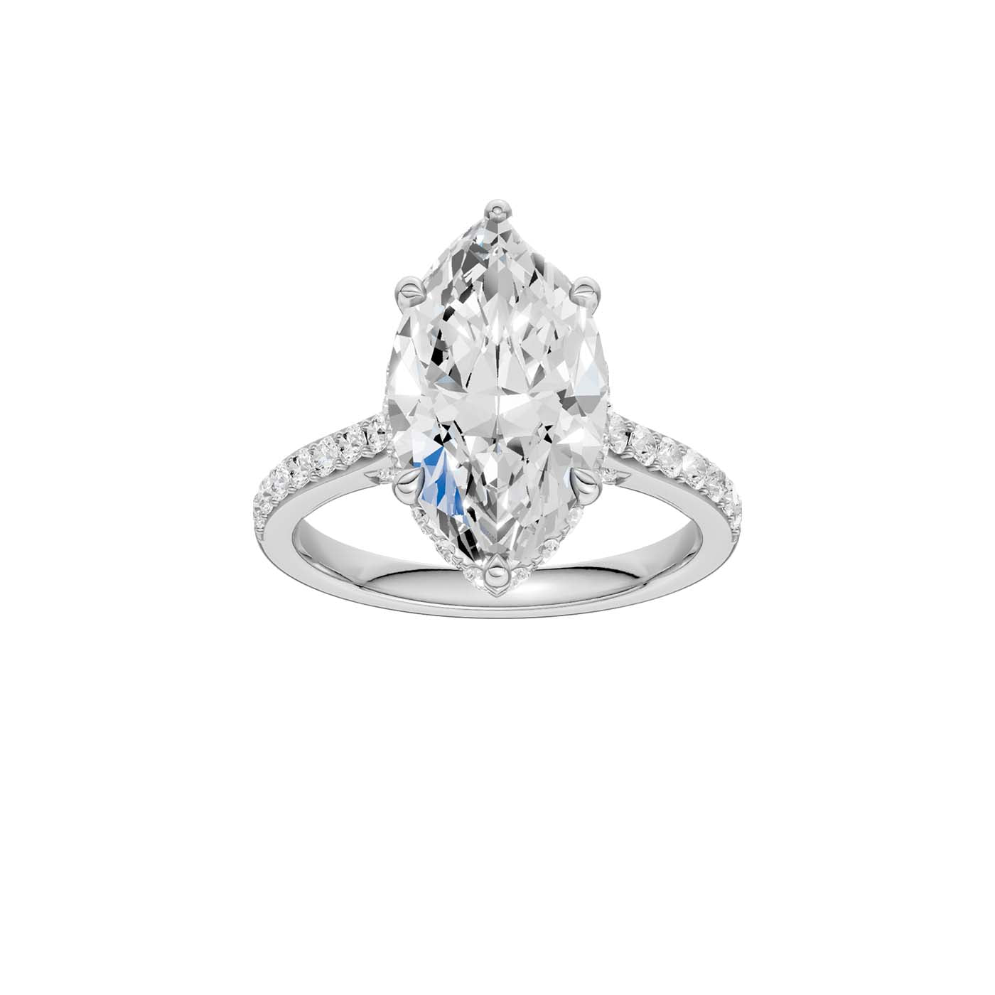 14K 4.50CT Lab Grown Diamond Engagement Ring