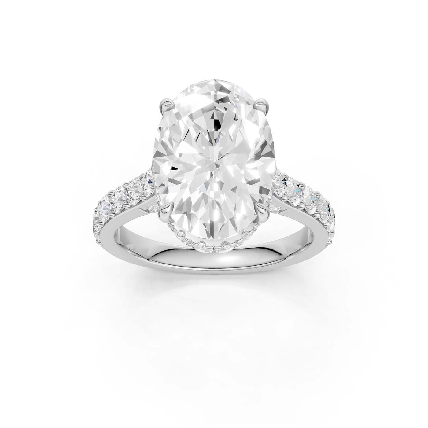14K 6.00CT Lab Grown Diamond Engagement Ring