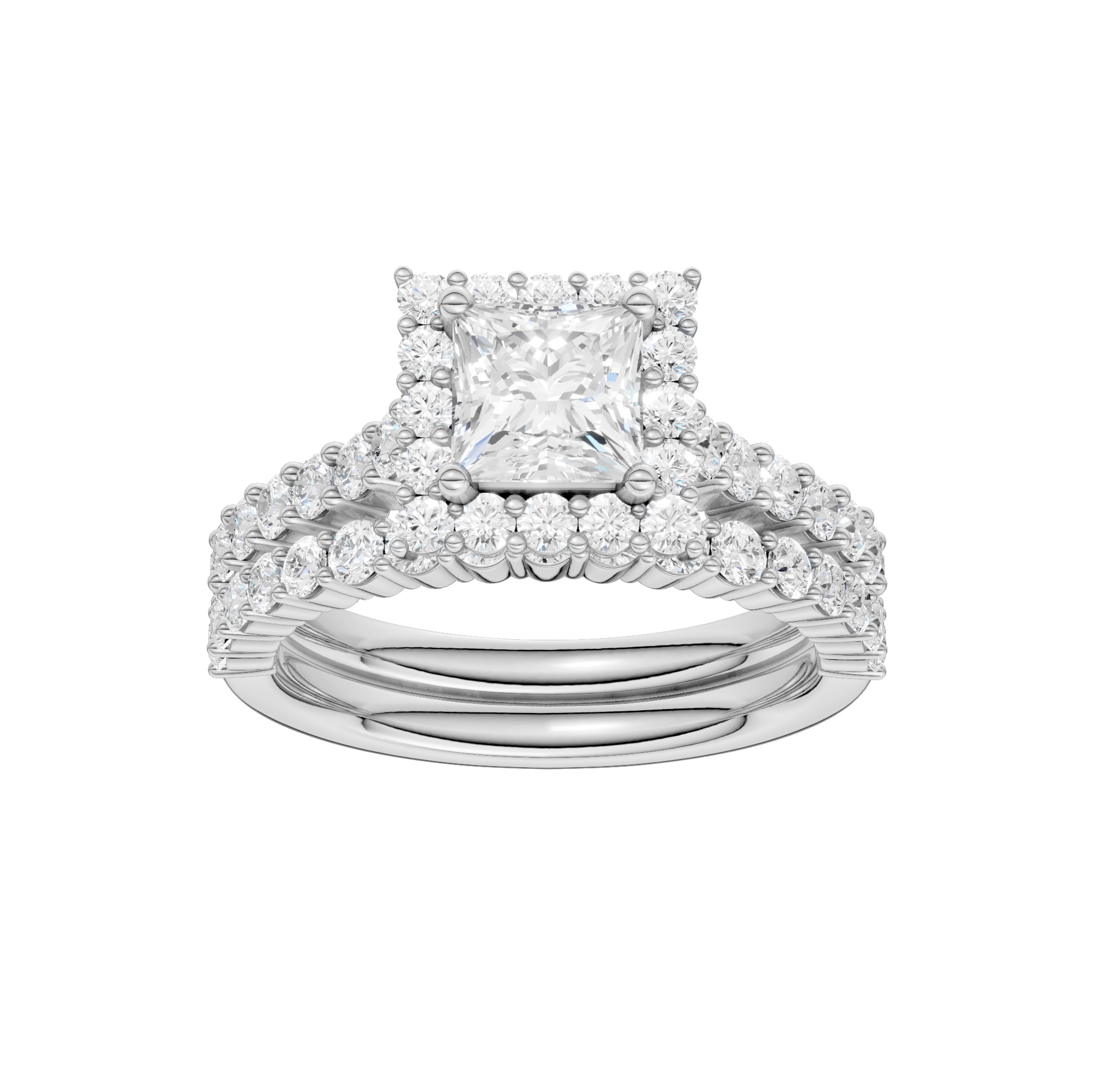 14K 2.00CT DIAMOND BRIDAL SET