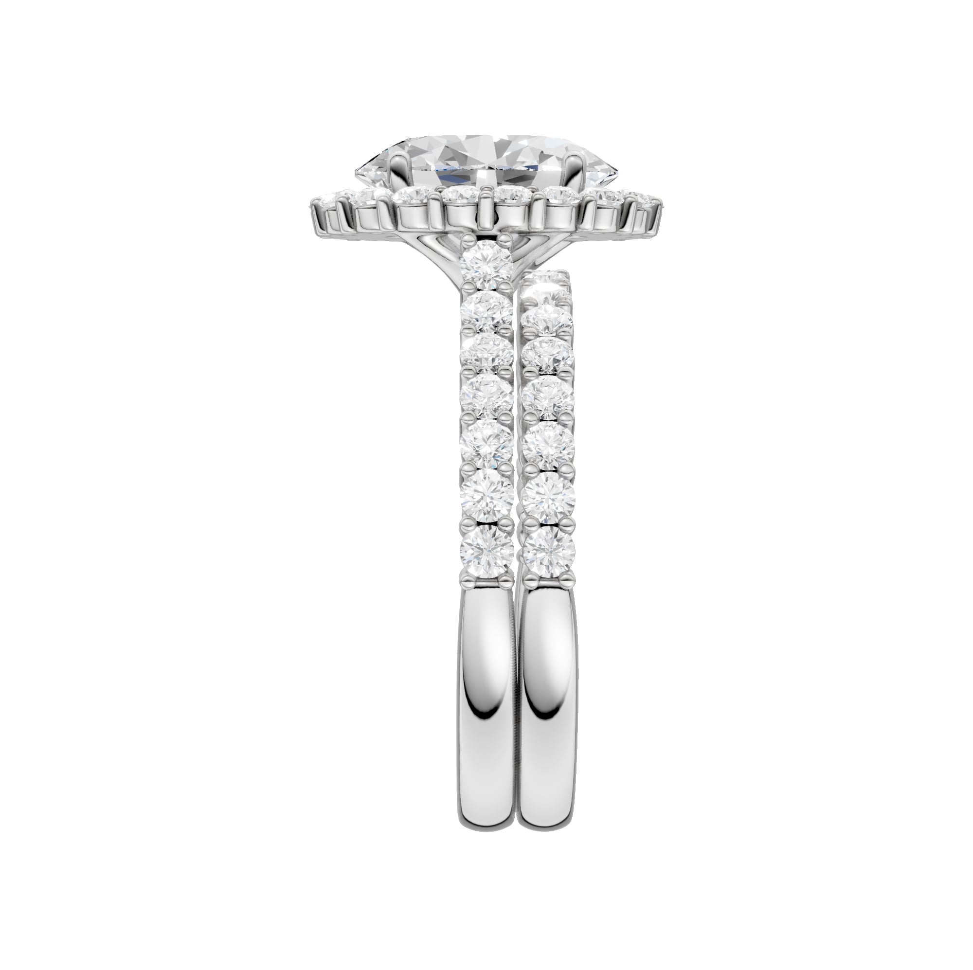 14K 3.00CT DIAMOND BRIDAL SET