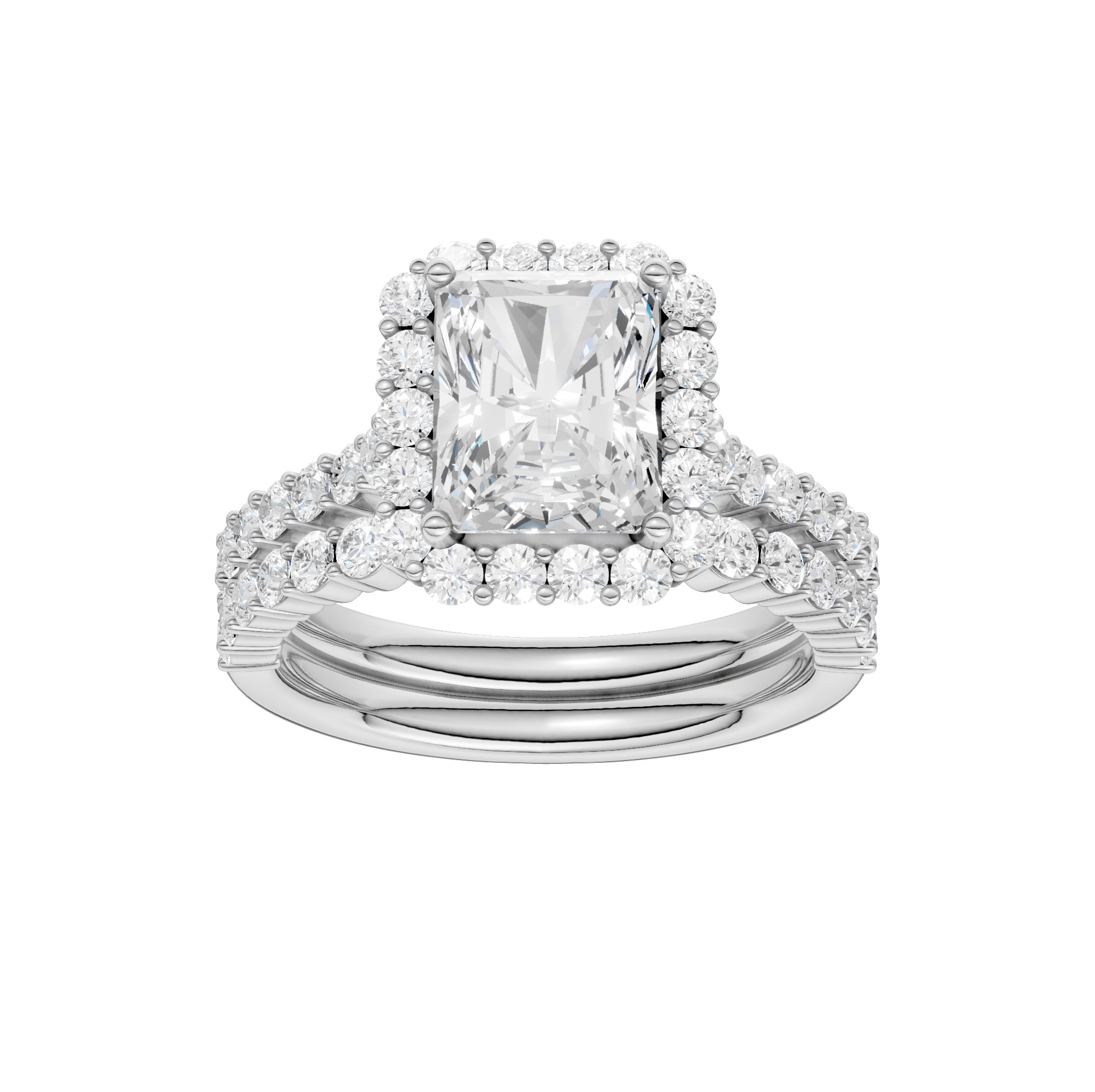 14K 3.00CT DIAMOND BRIDAL SET
