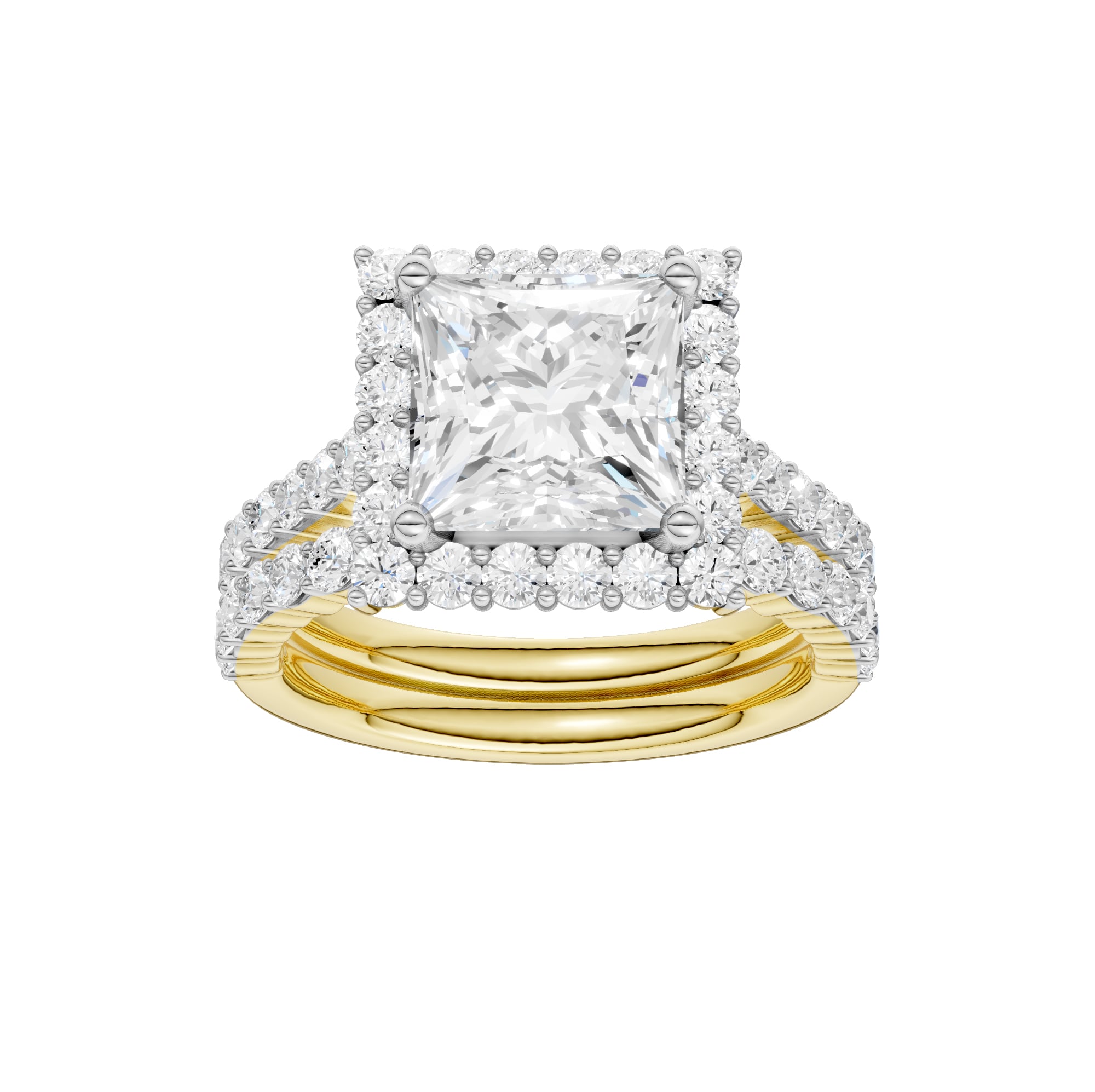 14K 4.00CT DIAMOND BRIDAL SET