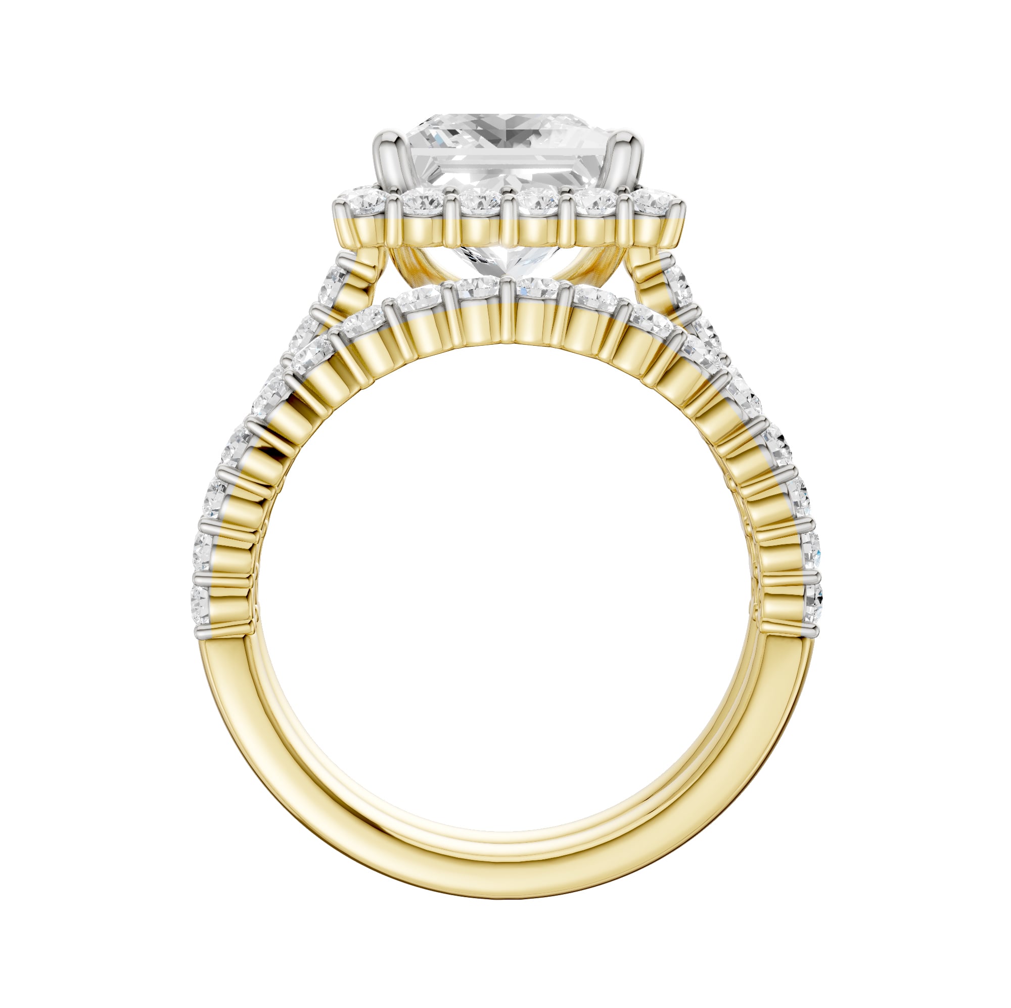 14K 4.00CT DIAMOND BRIDAL SET
