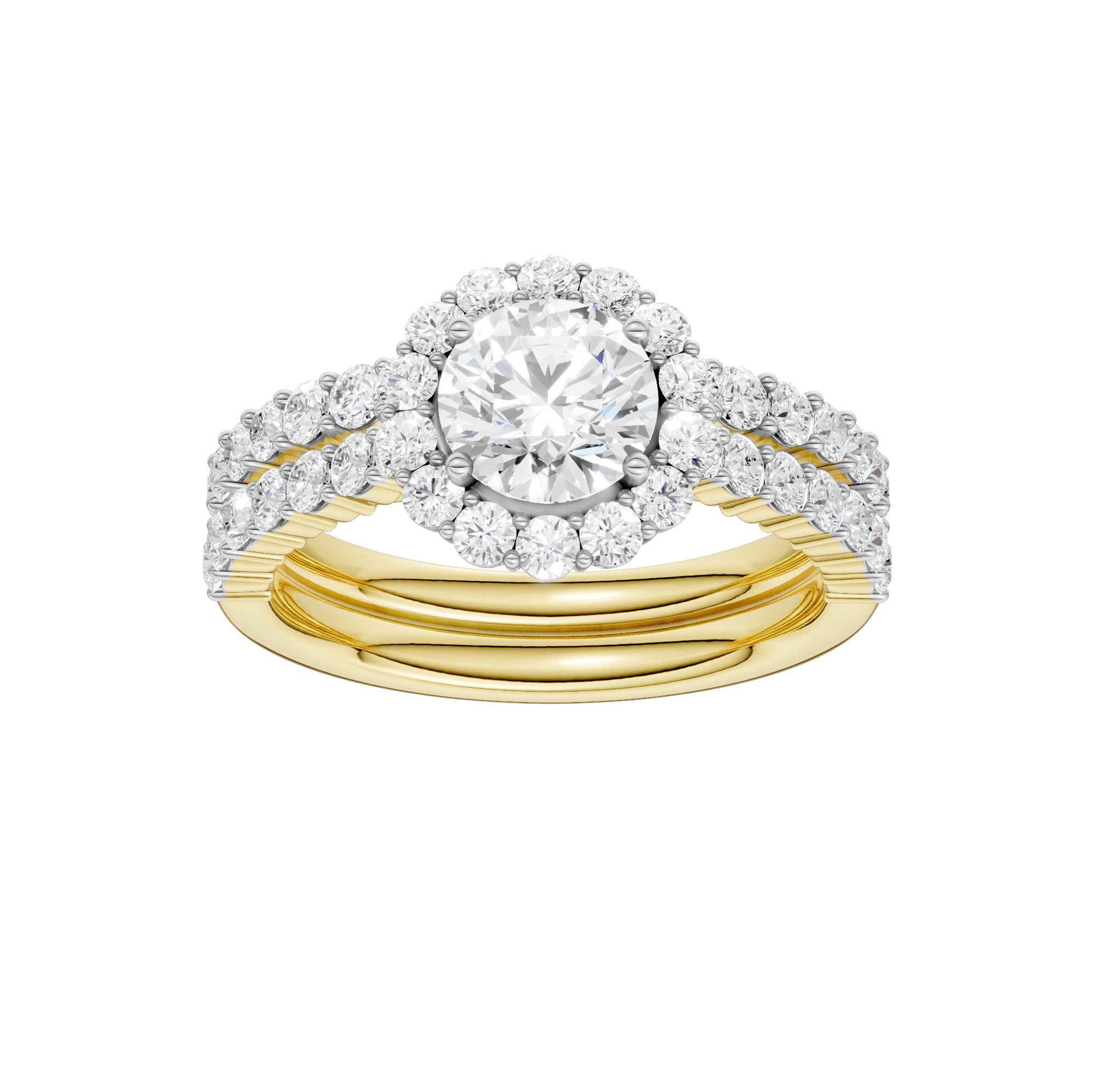 14K 2.00CT DIAMOND BRIDAL SET