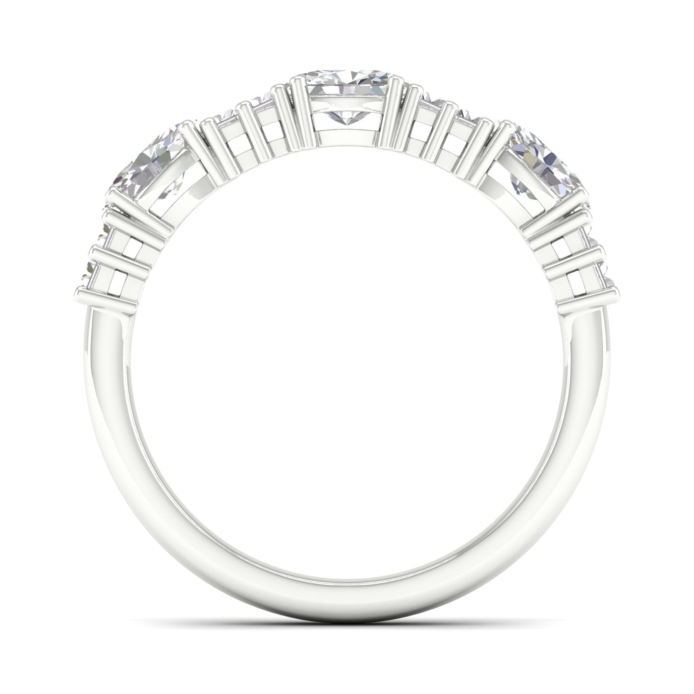 14K 1.00CT Fancy Lab Grown Diamond Band