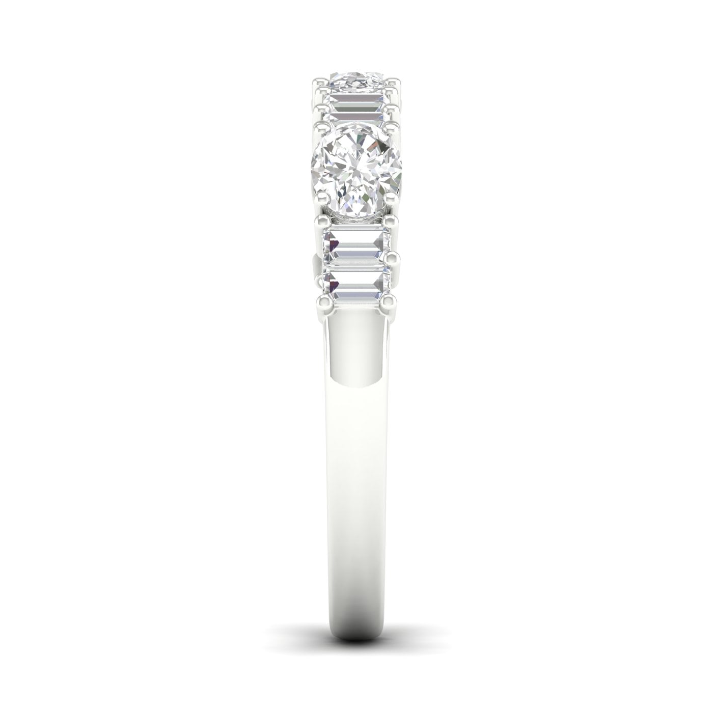 14K 1.00CT Fancy Lab Grown Diamond Band