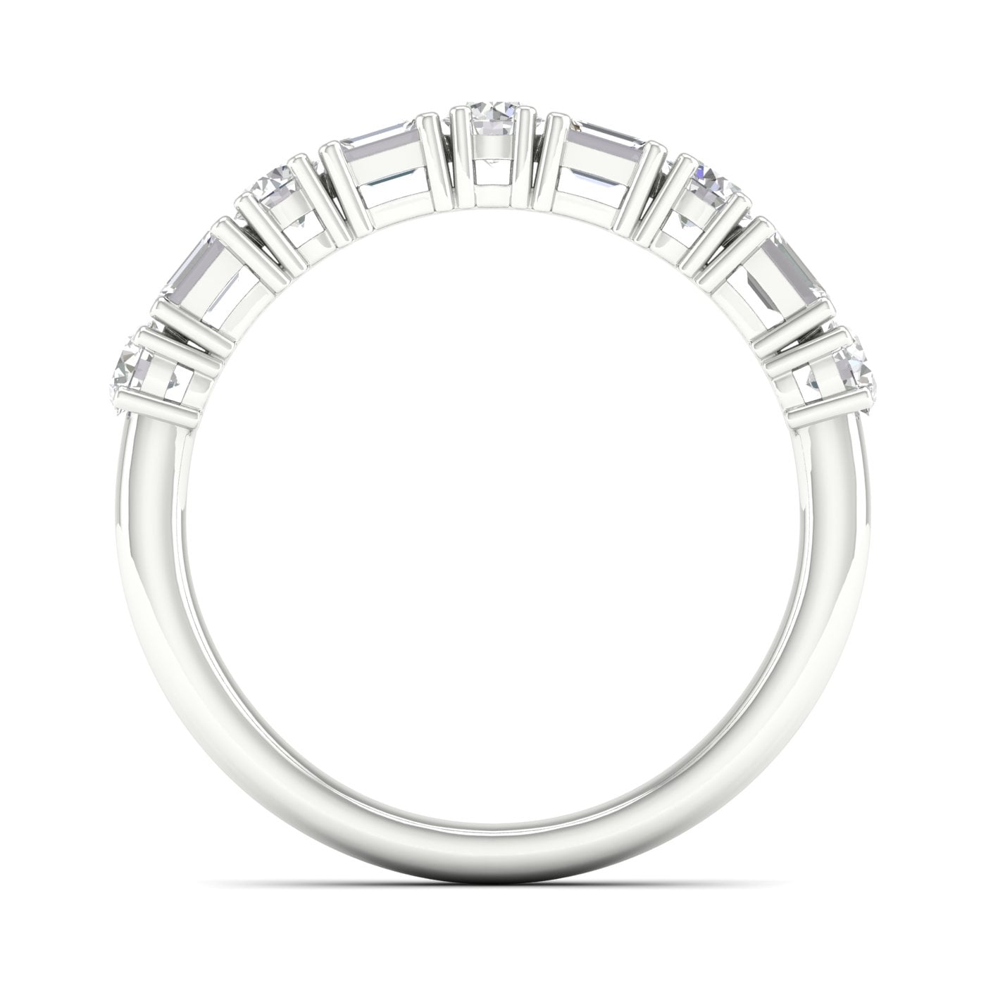14K 1.00CT Fancy Lab Grown Diamond Band