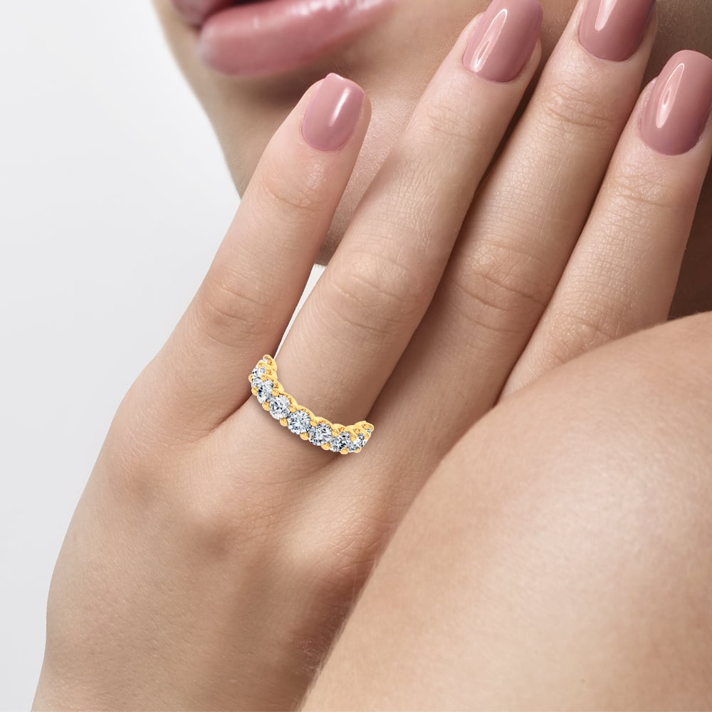 14K 2.97CT Lab Grown DIAMOND BAND