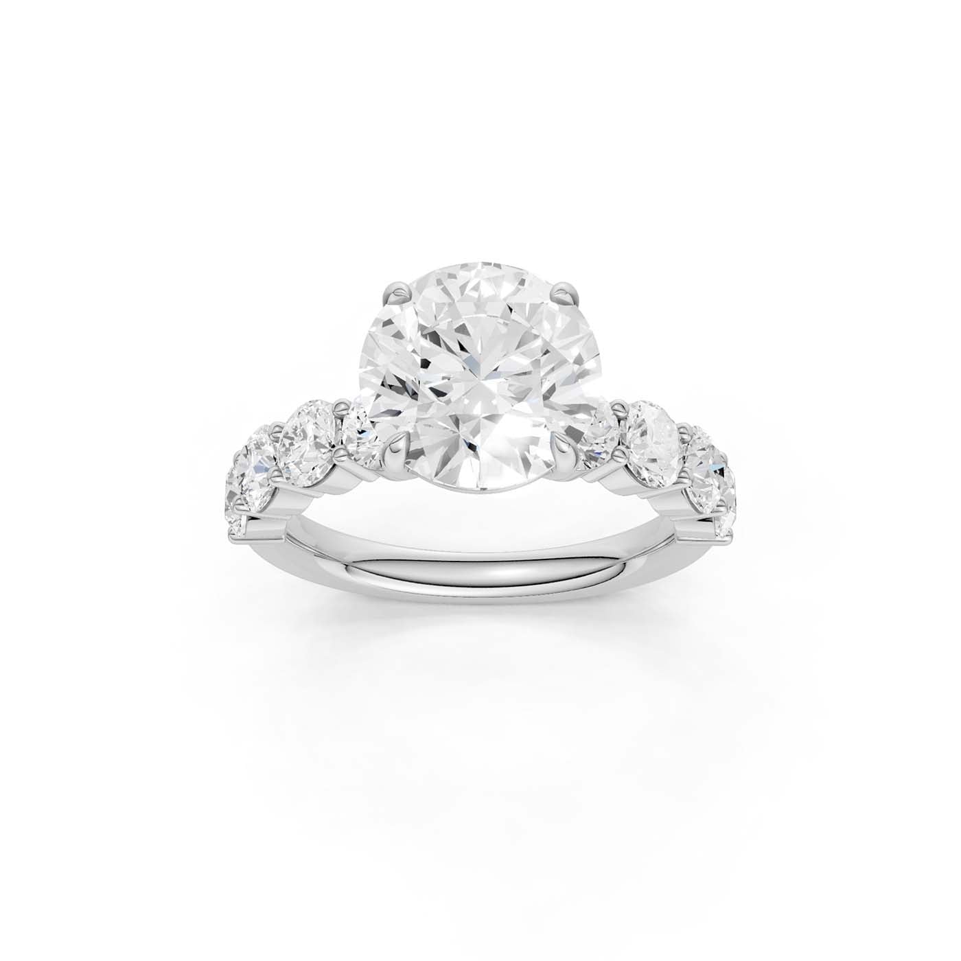 14K 4.50CT Lab Grown Diamond Engagement Ring