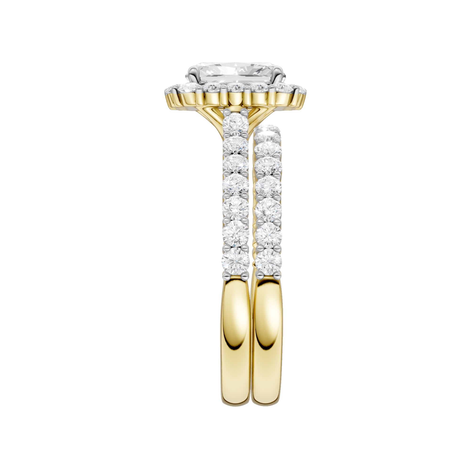 14K 2.00CT DIAMOND BRIDAL SET