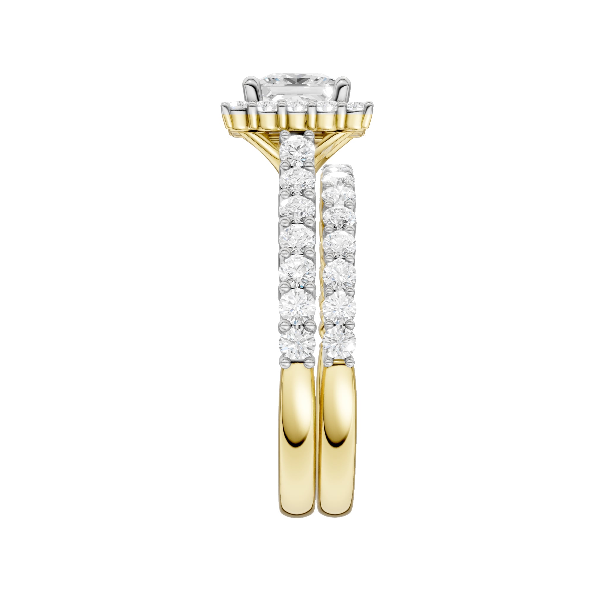 14K 2.00CT DIAMOND BRIDAL SET