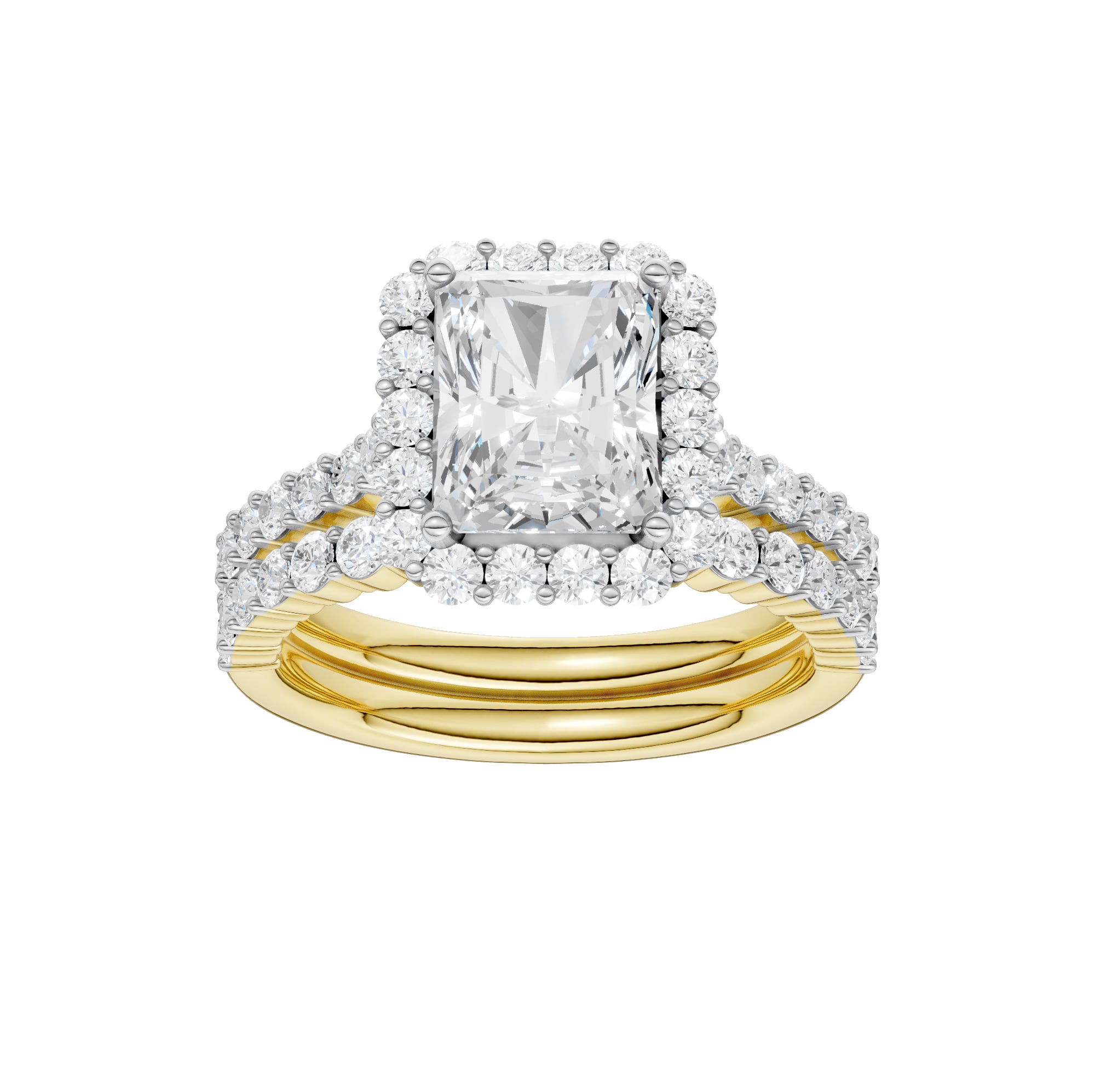 14K 3.00CT DIAMOND BRIDAL SET