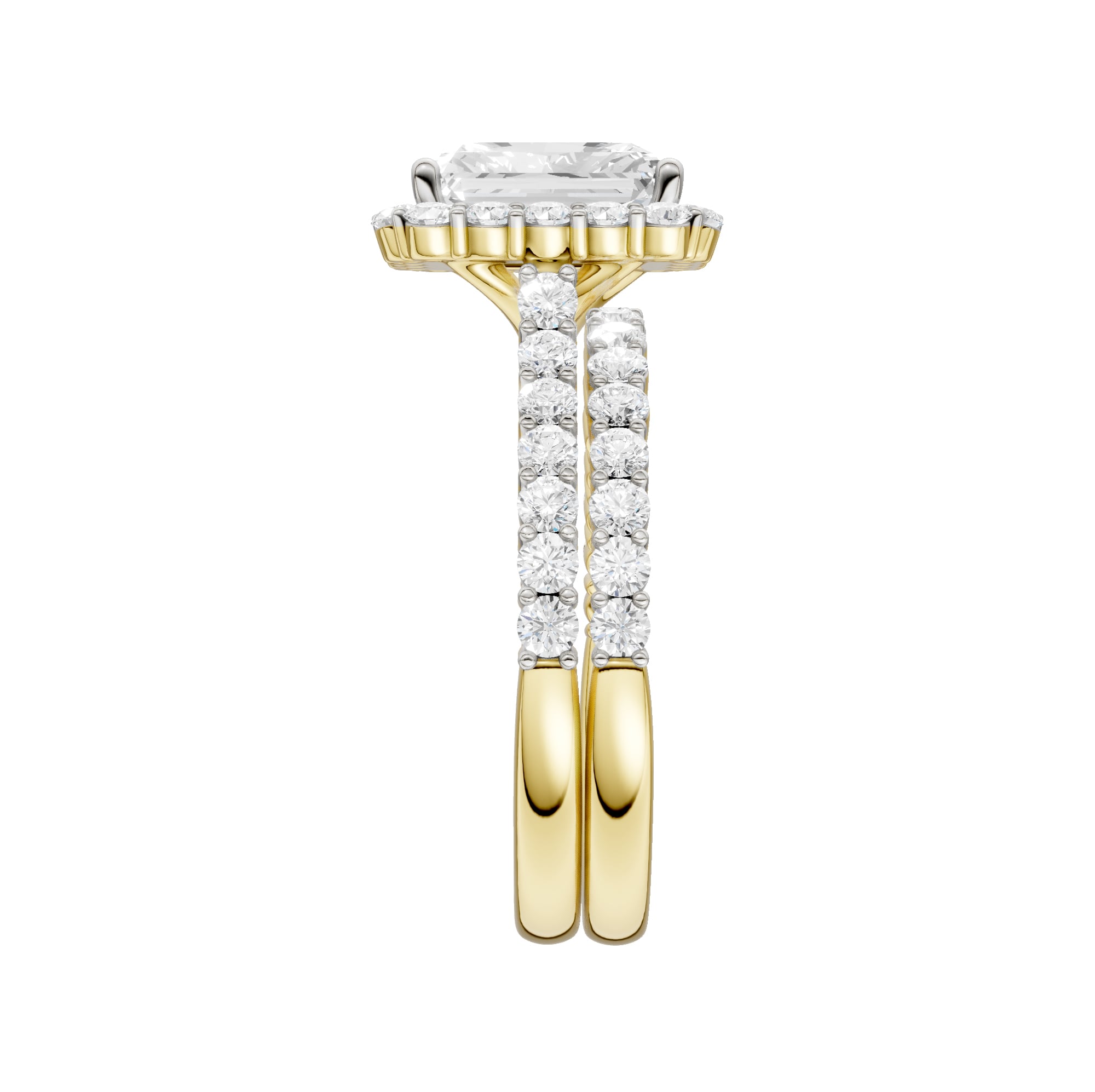 14K 3.00CT DIAMOND BRIDAL SET