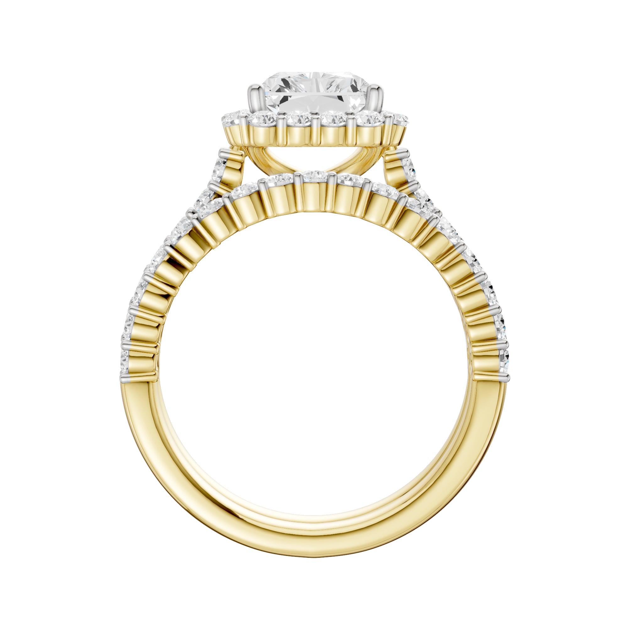 14K 3.00CT DIAMOND BRIDAL SET