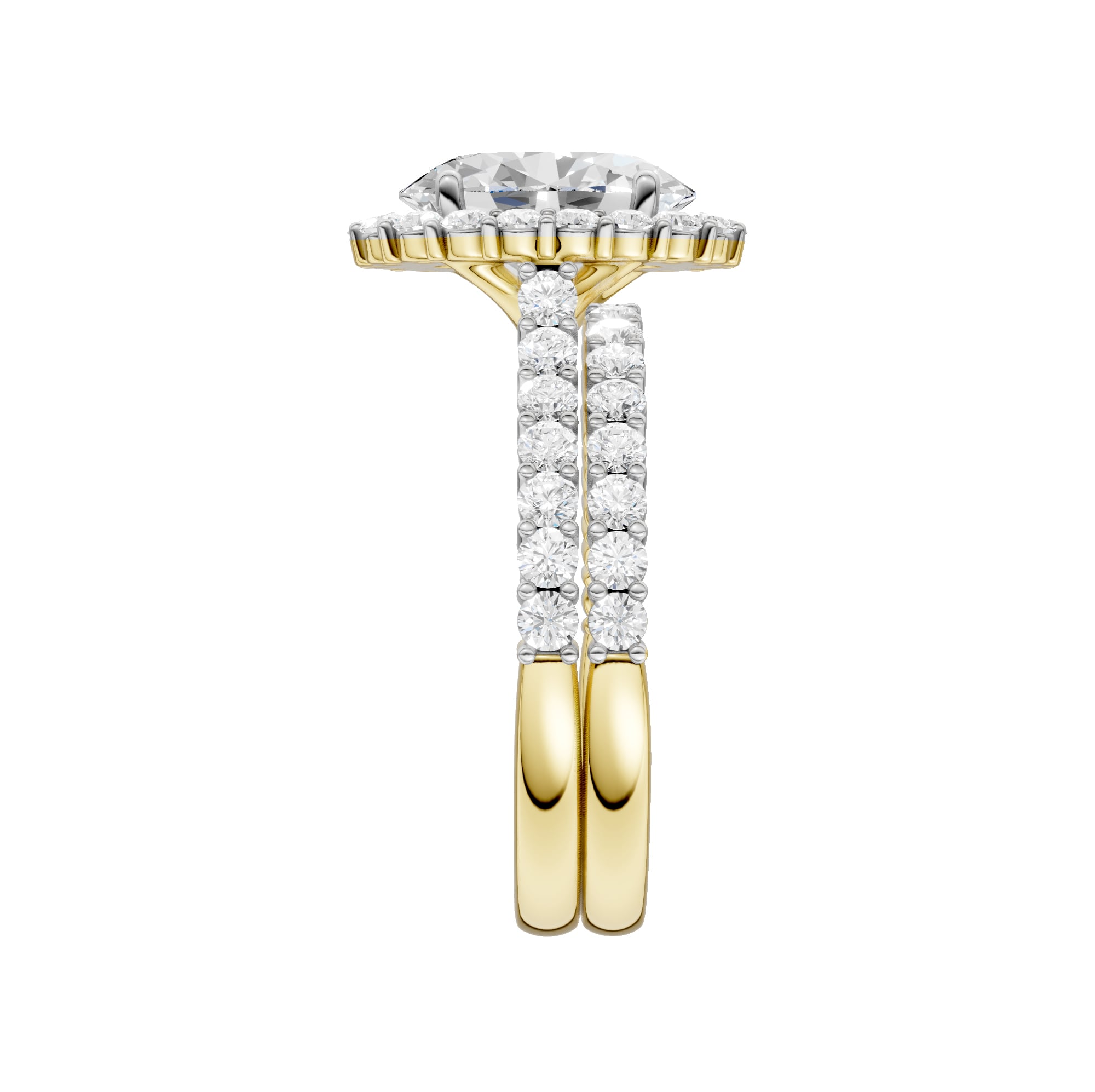 14K 3.00CT DIAMOND BRIDAL SET
