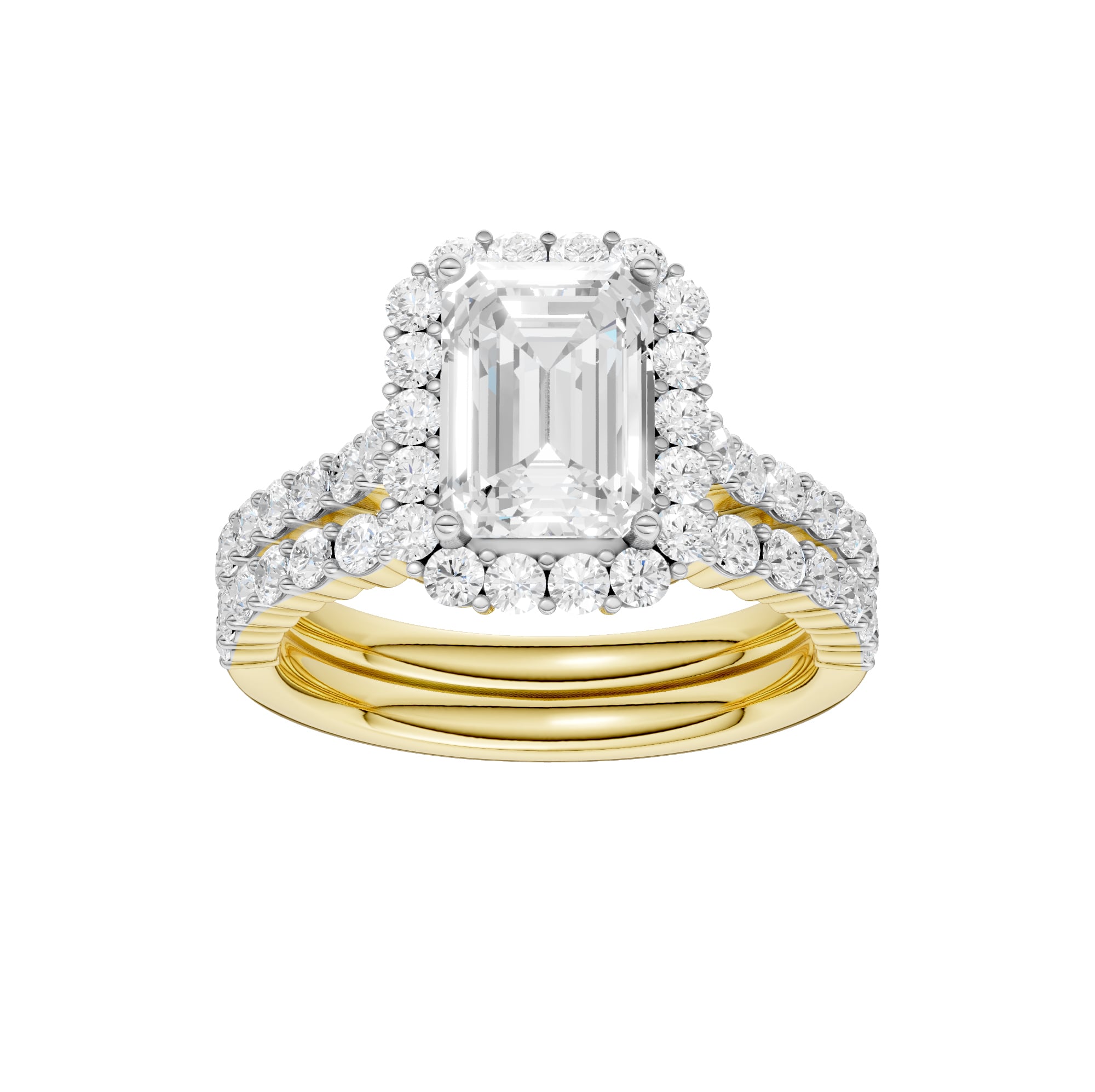 14K 3.00CT DIAMOND BRIDAL SET