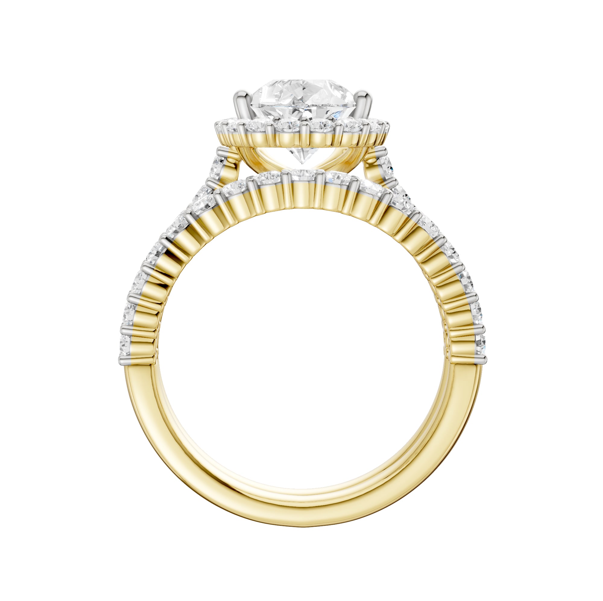 14K 3.00CT DIAMOND BRIDAL SET