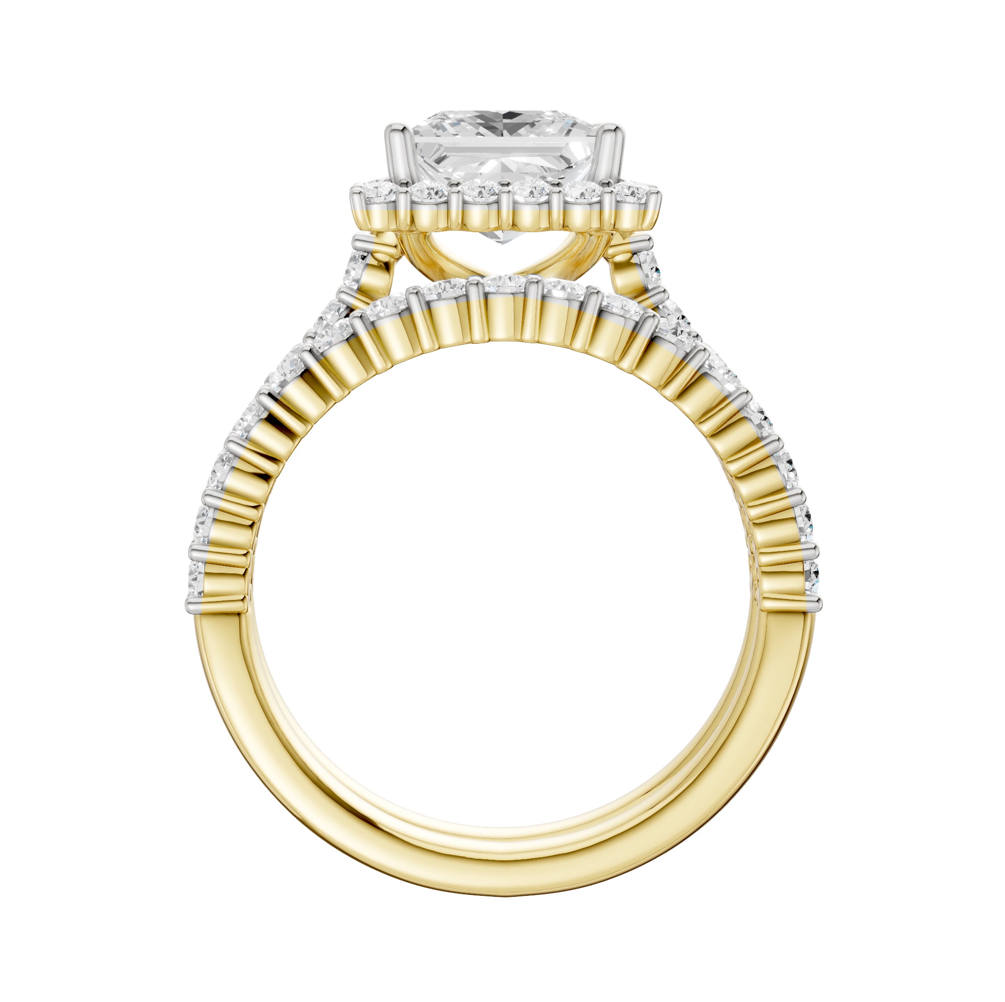 14K 3.00CT DIAMOND BRIDAL SET