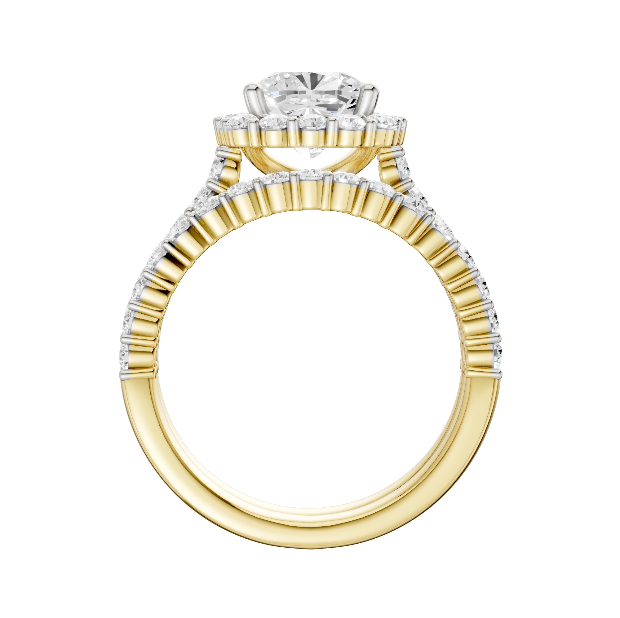 14K 3.00CT DIAMOND BRIDAL SET