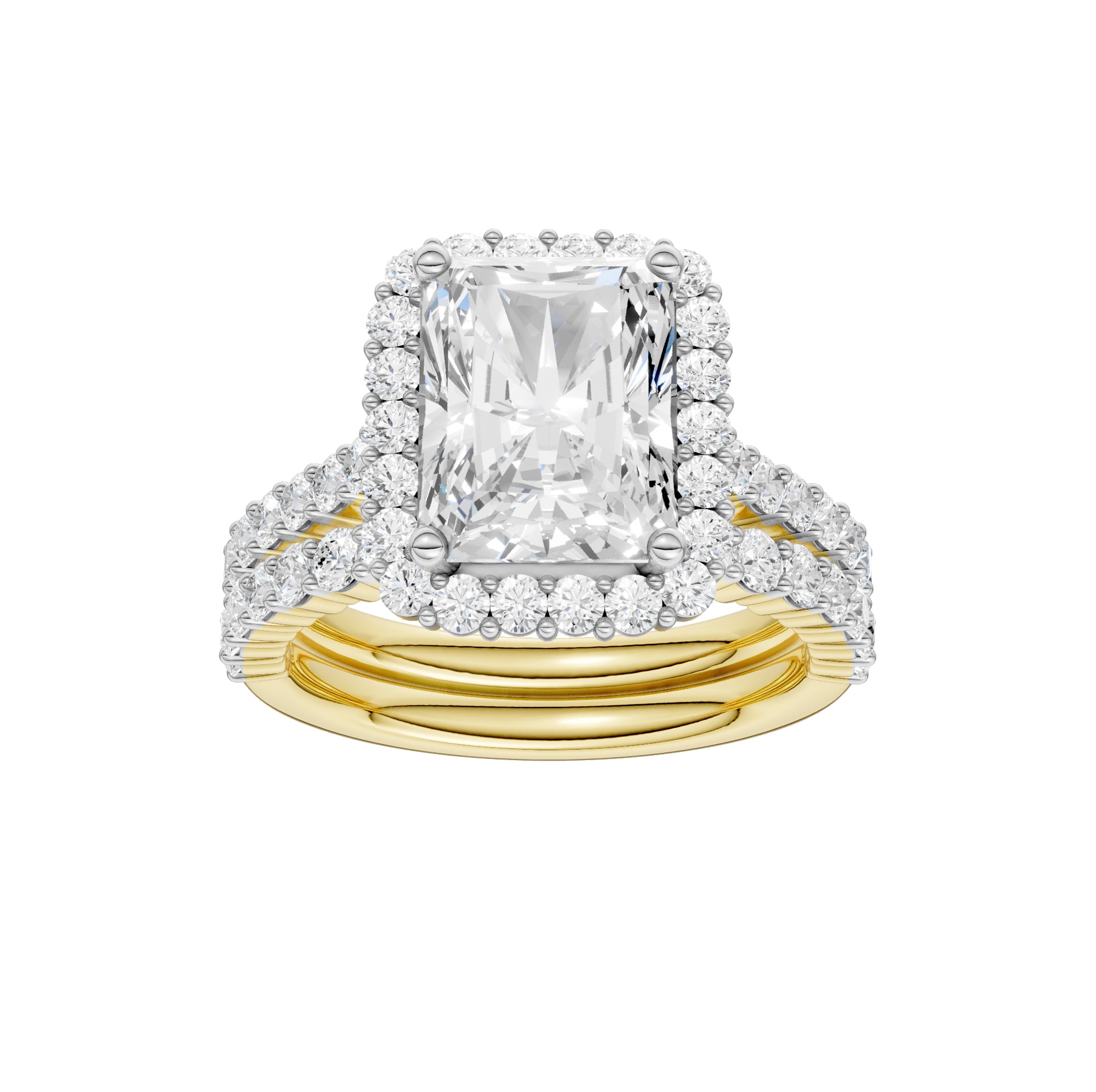 14K 4.00CT DIAMOND BRIDAL SET