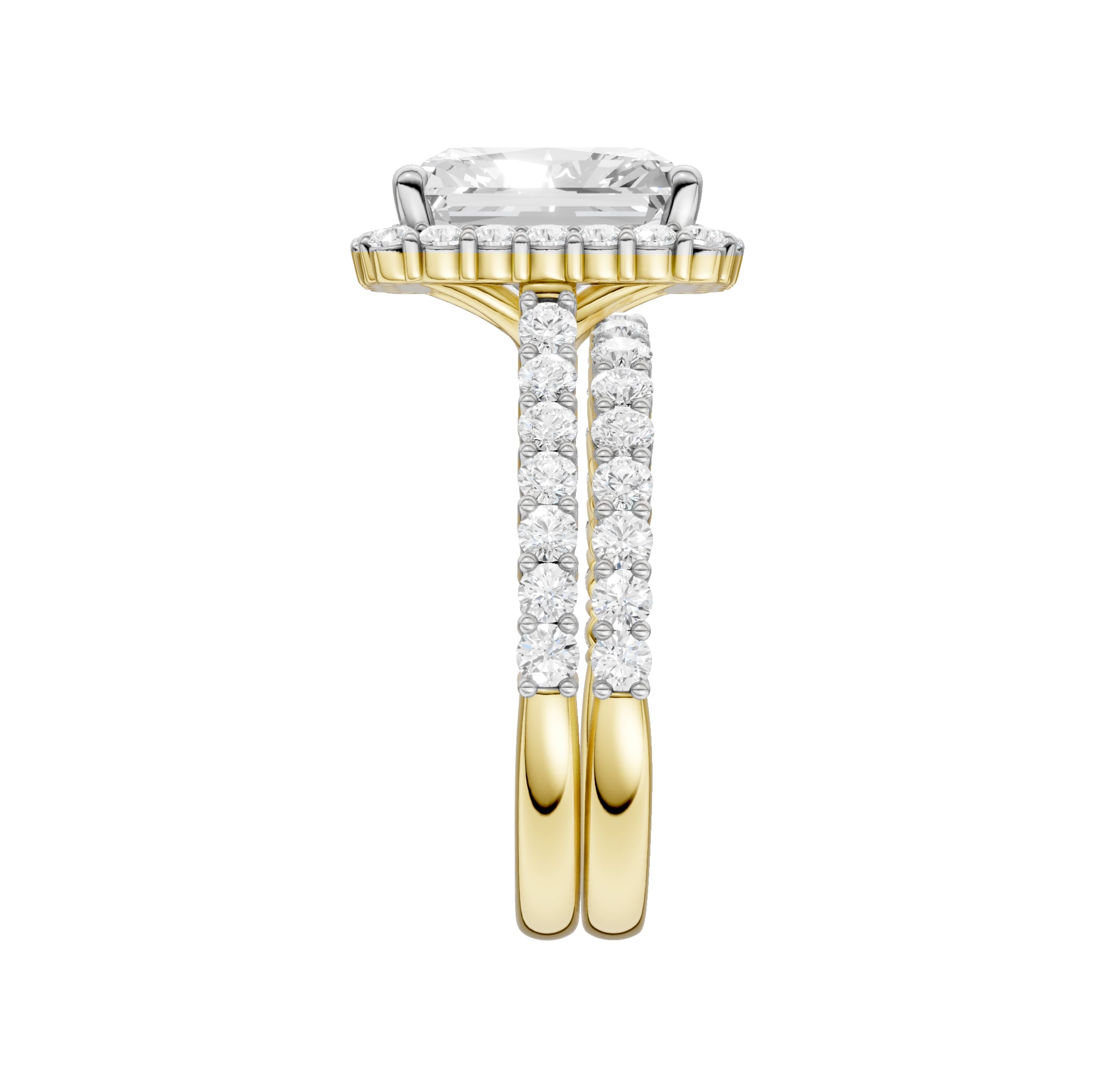 14K 4.00CT DIAMOND BRIDAL SET