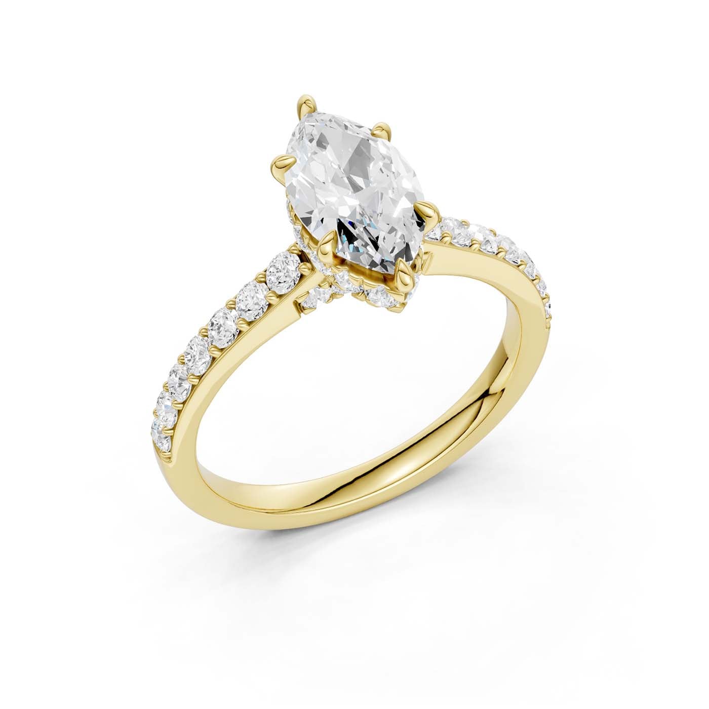 14K 1.50CT Lab Grown Diamond Engagement Ring