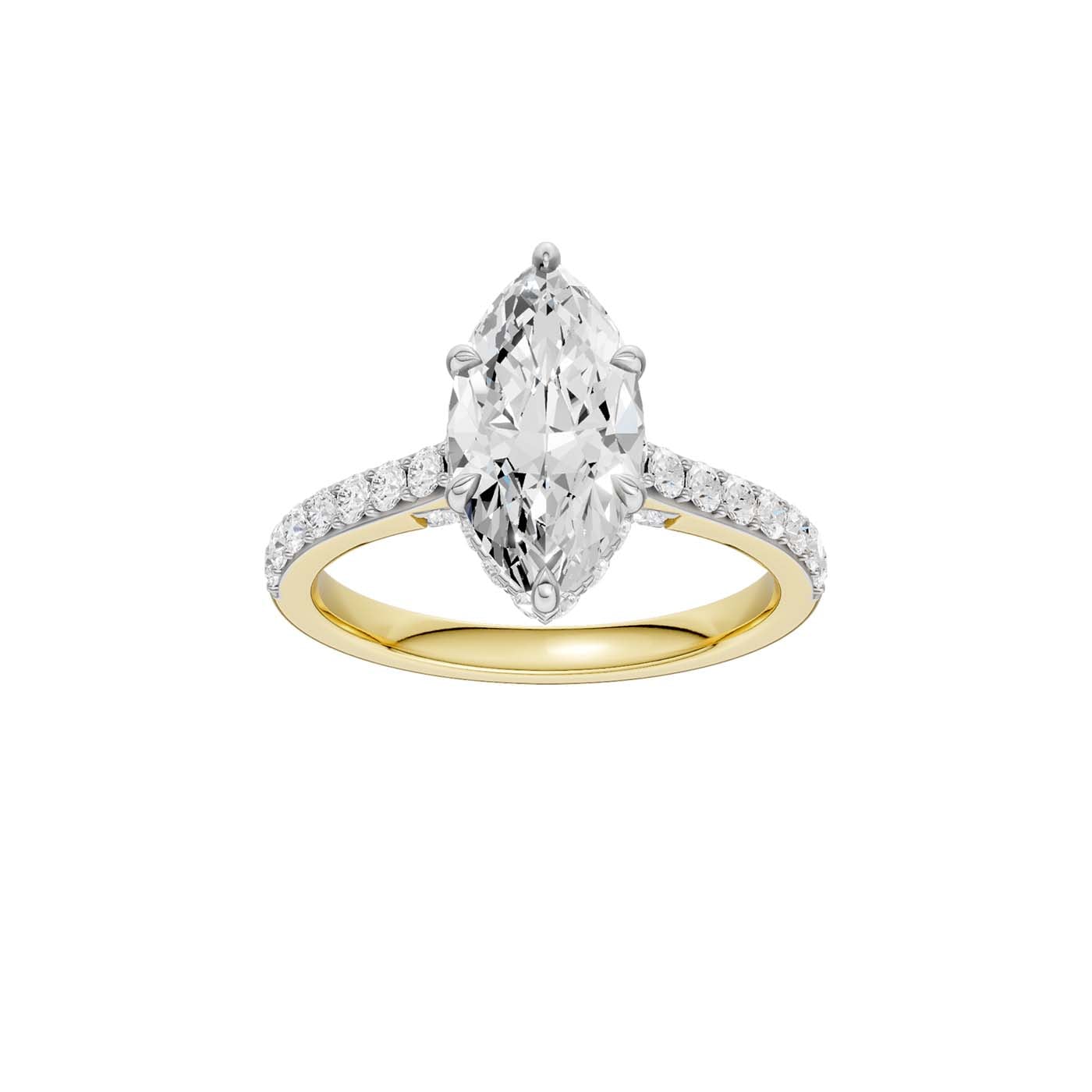 14K 2.50CT Lab Grown Diamond Engagement Ring