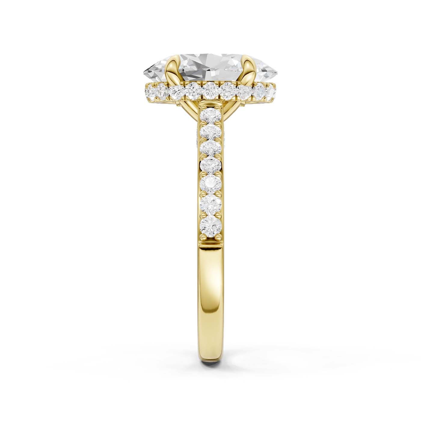 14K 3.50CT Lab Grown Diamond Engagement Ring