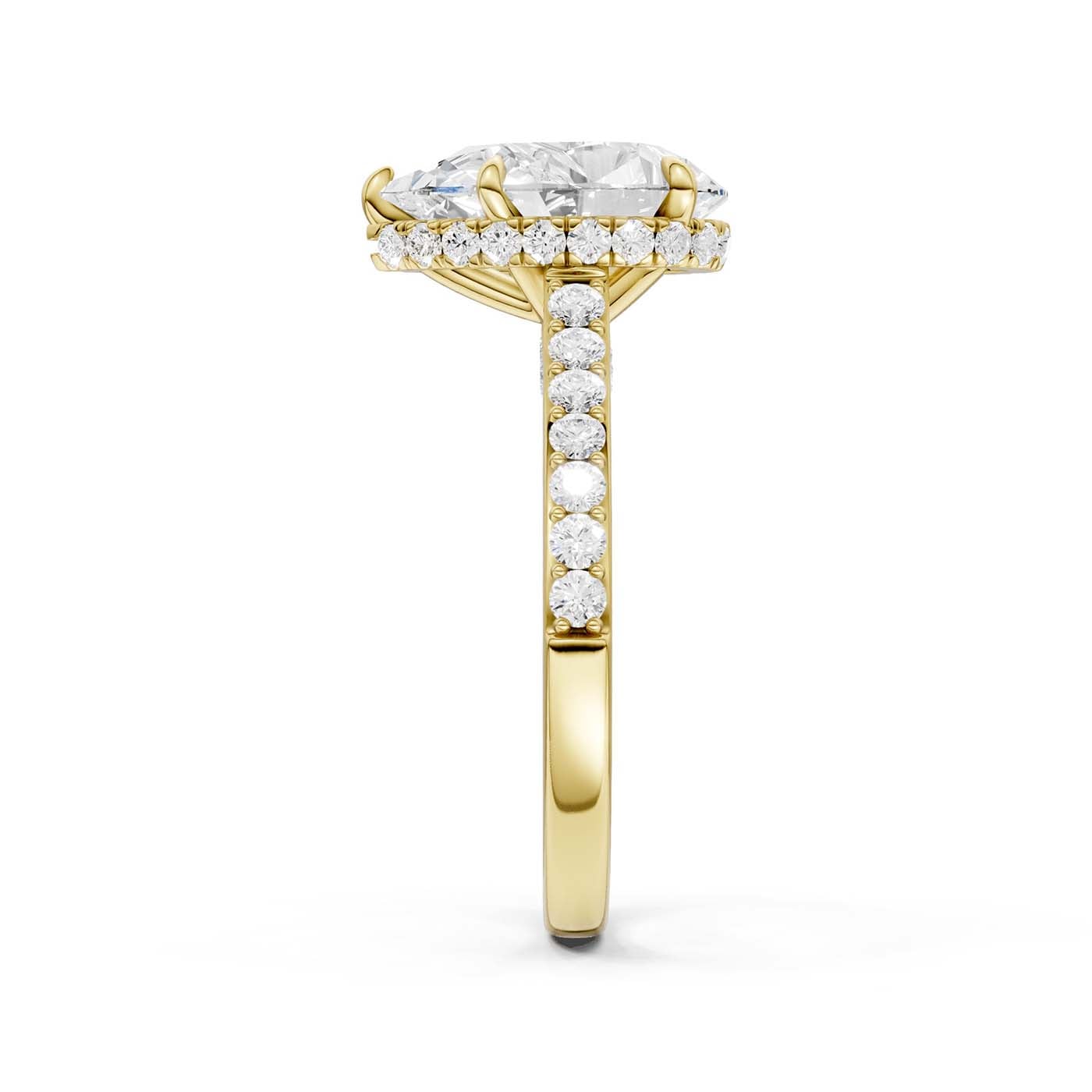 14K 3.50CT Lab Grown Diamond Engagement Ring