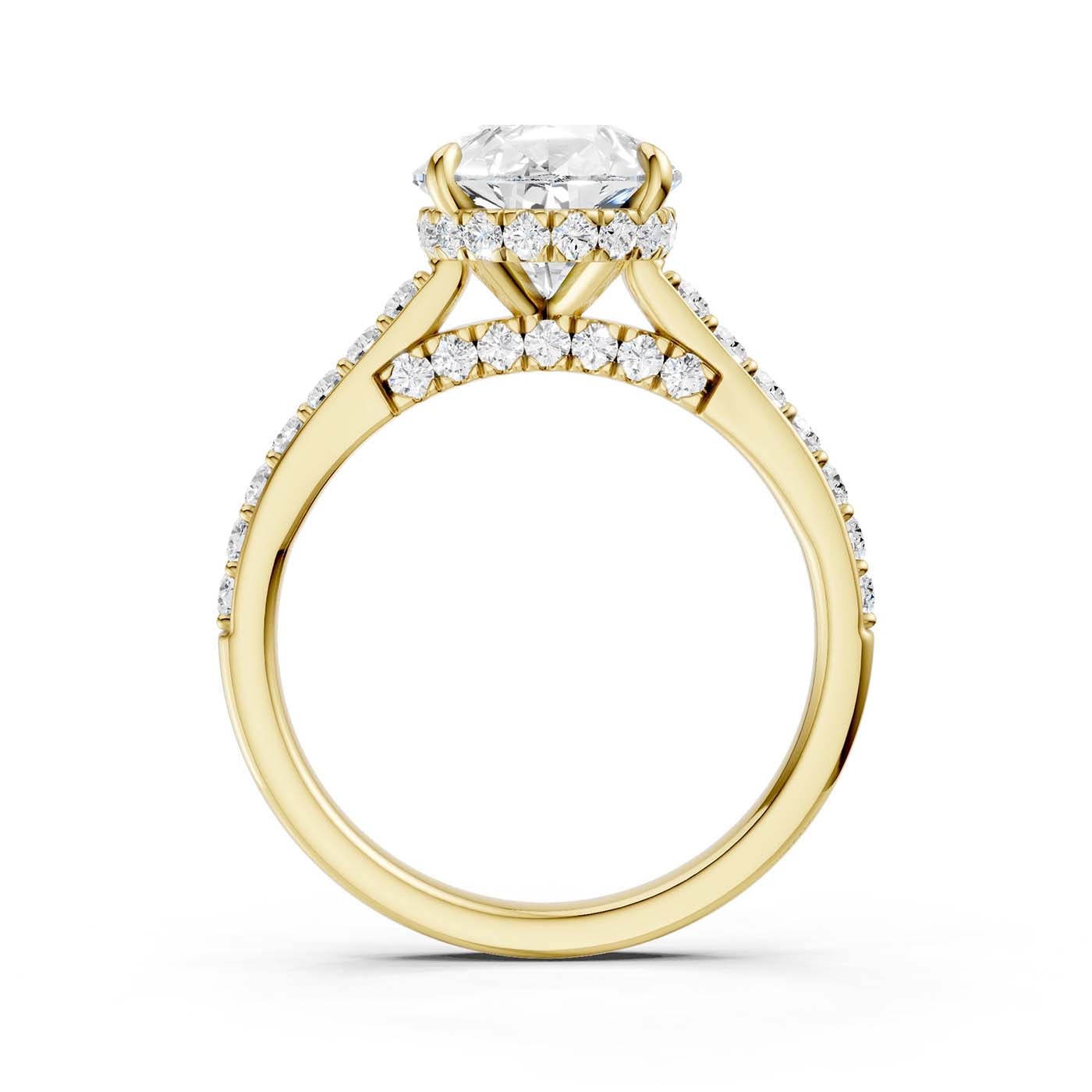 14K 3.50CT Lab Grown Diamond Engagement Ring