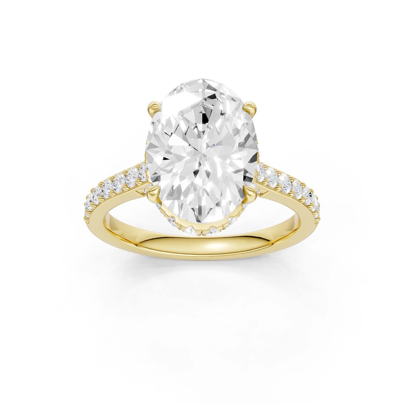 14K 4.50CT Lab Grown Diamond Engagement Ring