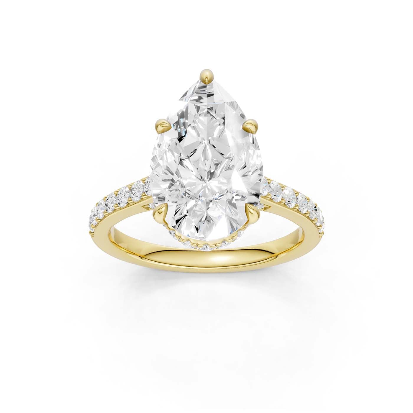 14K 4.50CT Lab Grown Diamond Engagement Ring