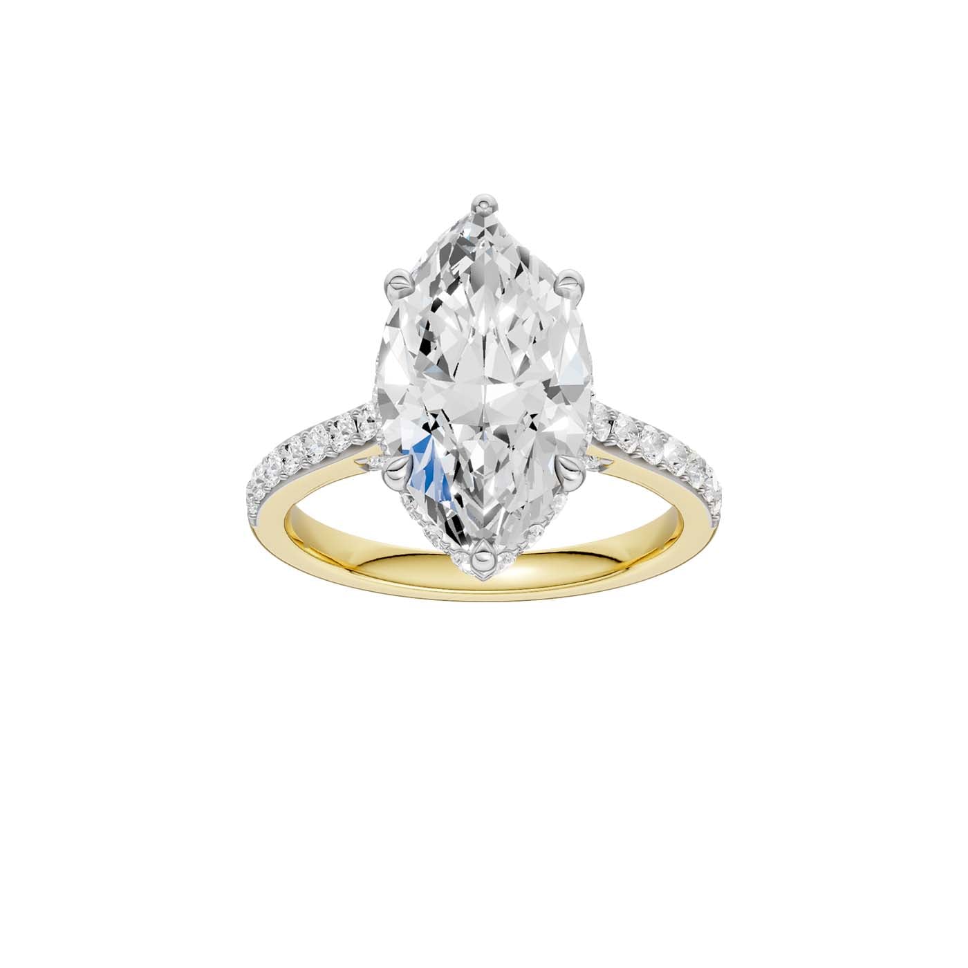 14K 4.50CT Lab Grown Diamond Engagement Ring