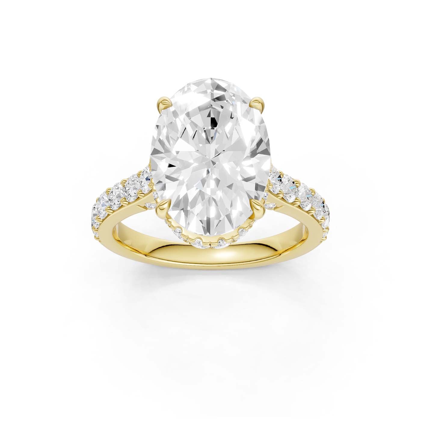 14K 6.00CT Lab Grown Diamond Engagement Ring