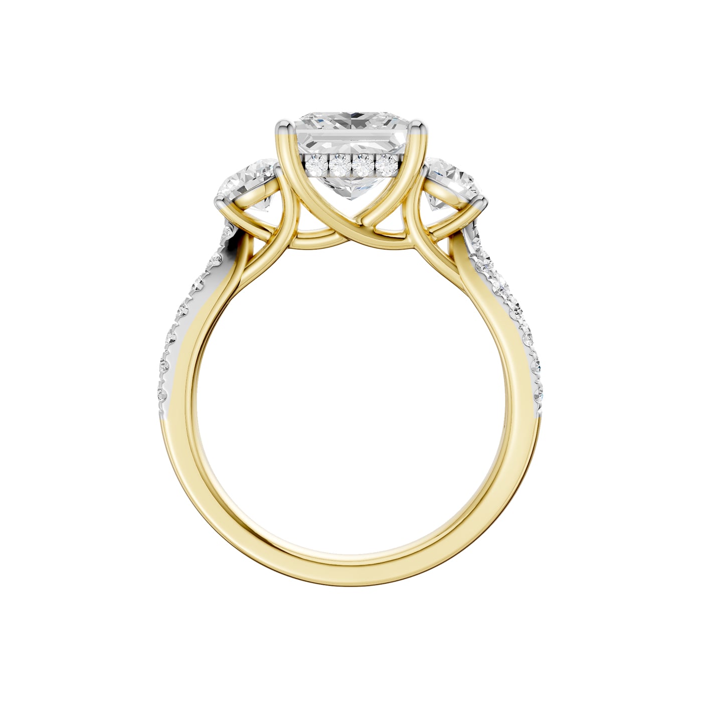 14K 4.00CT Lab Grown Diamond Engagement Ring