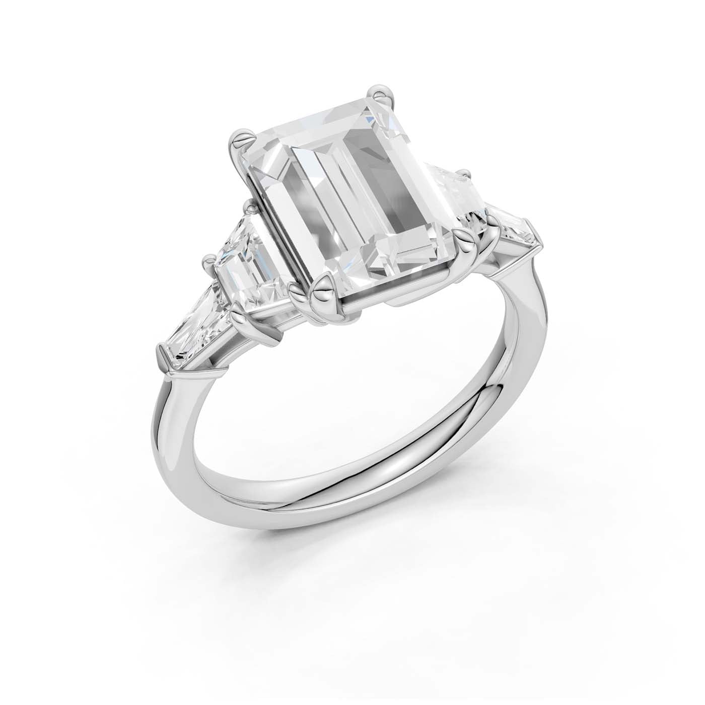14K 3.78CT Lab Grown Diamond Engagement Ring
