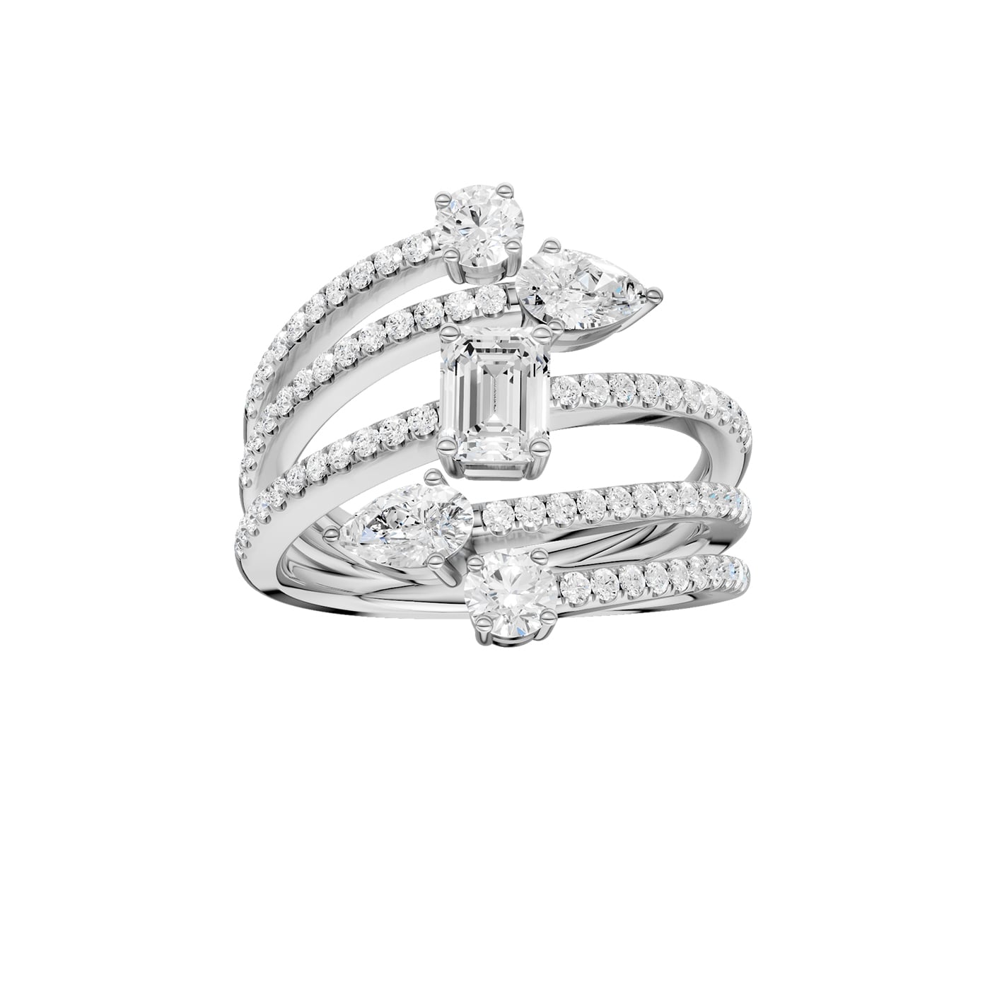 14K 1.50CT Lab Grown Diamond Fancy Ring
