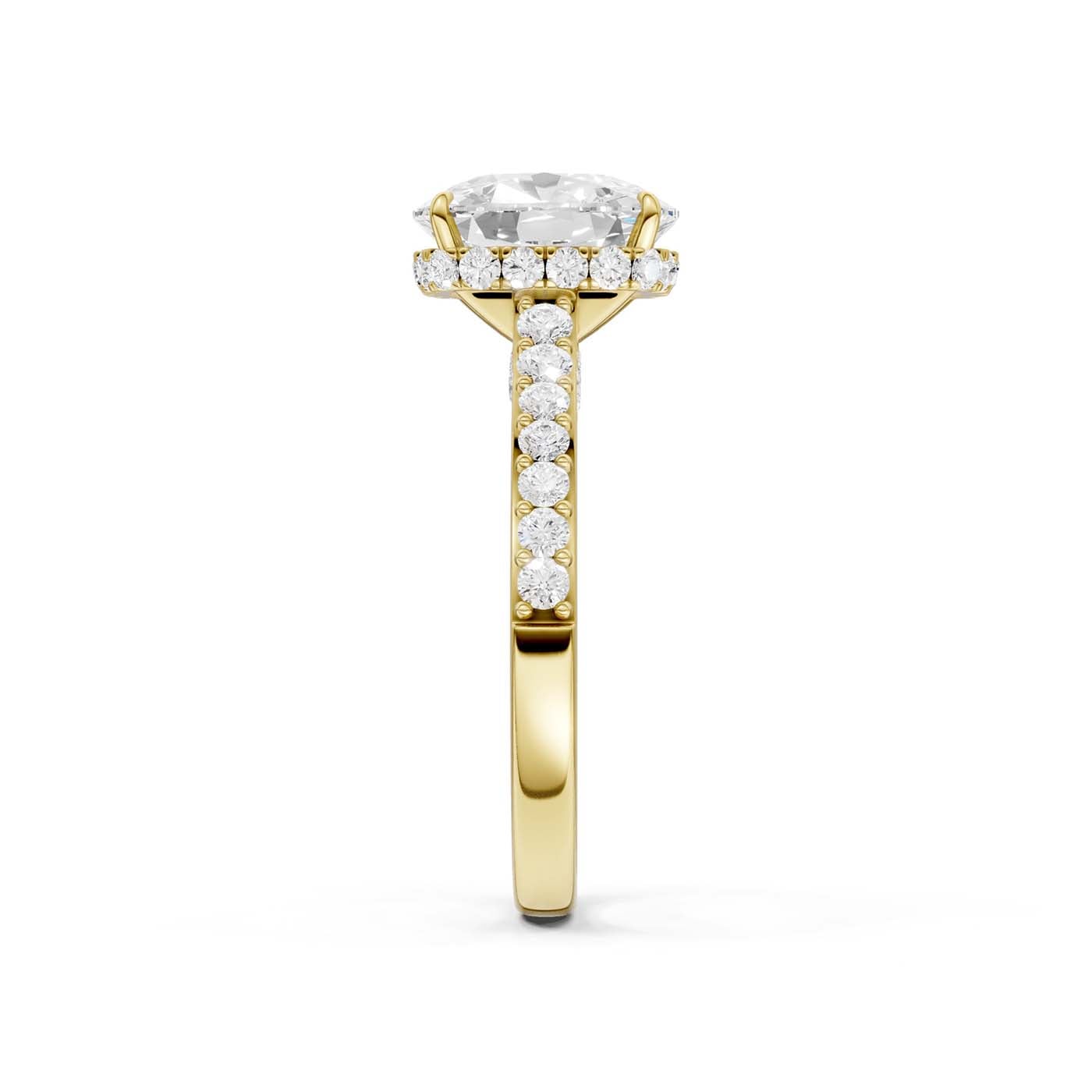 14K 3.50CT Lab Grown Diamond Engagement Ring
