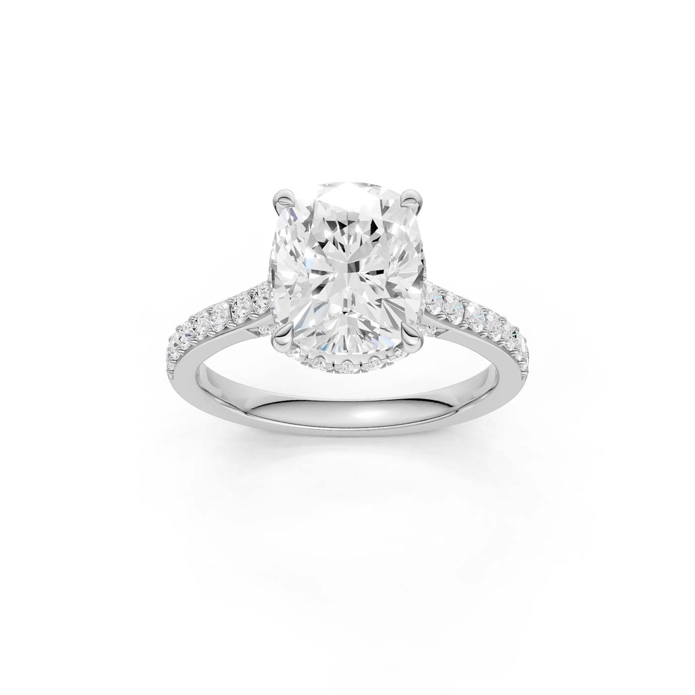 14K 4.50CT Lab Grown Diamond Engagement Ring