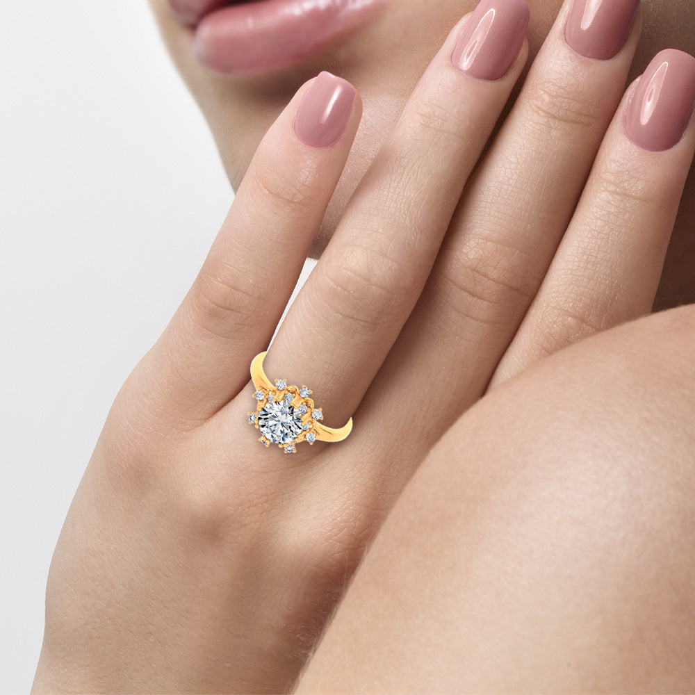 14K 1.74CT Lab Diamond  Ring