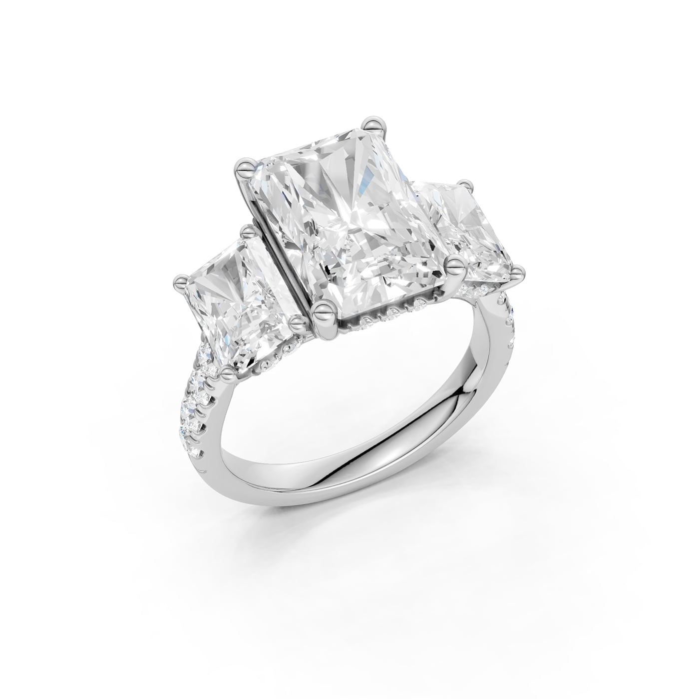 14K 8.50CT Lab Grown Diamond Engagement Ring