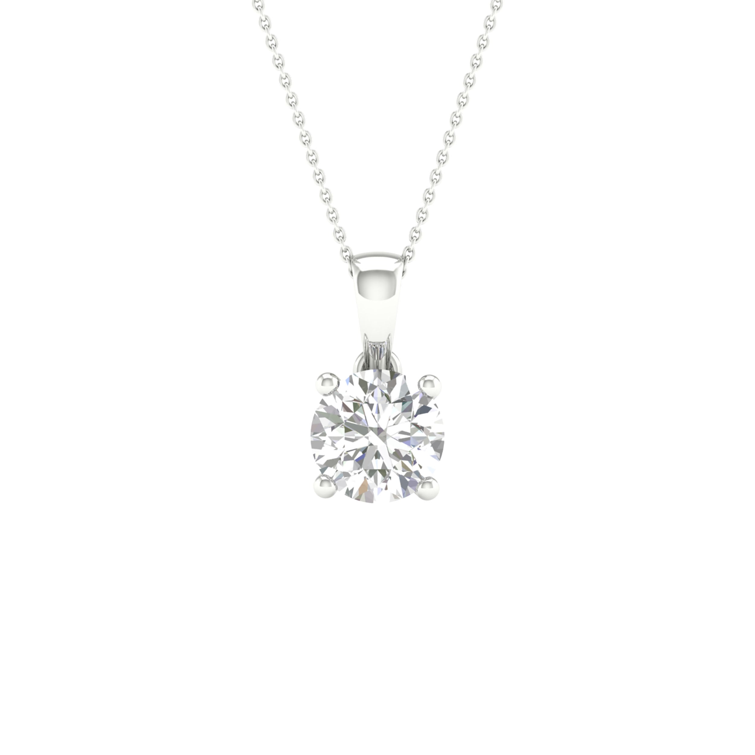 14K 0.50CT Certified Lab Grown Diamond Pendant