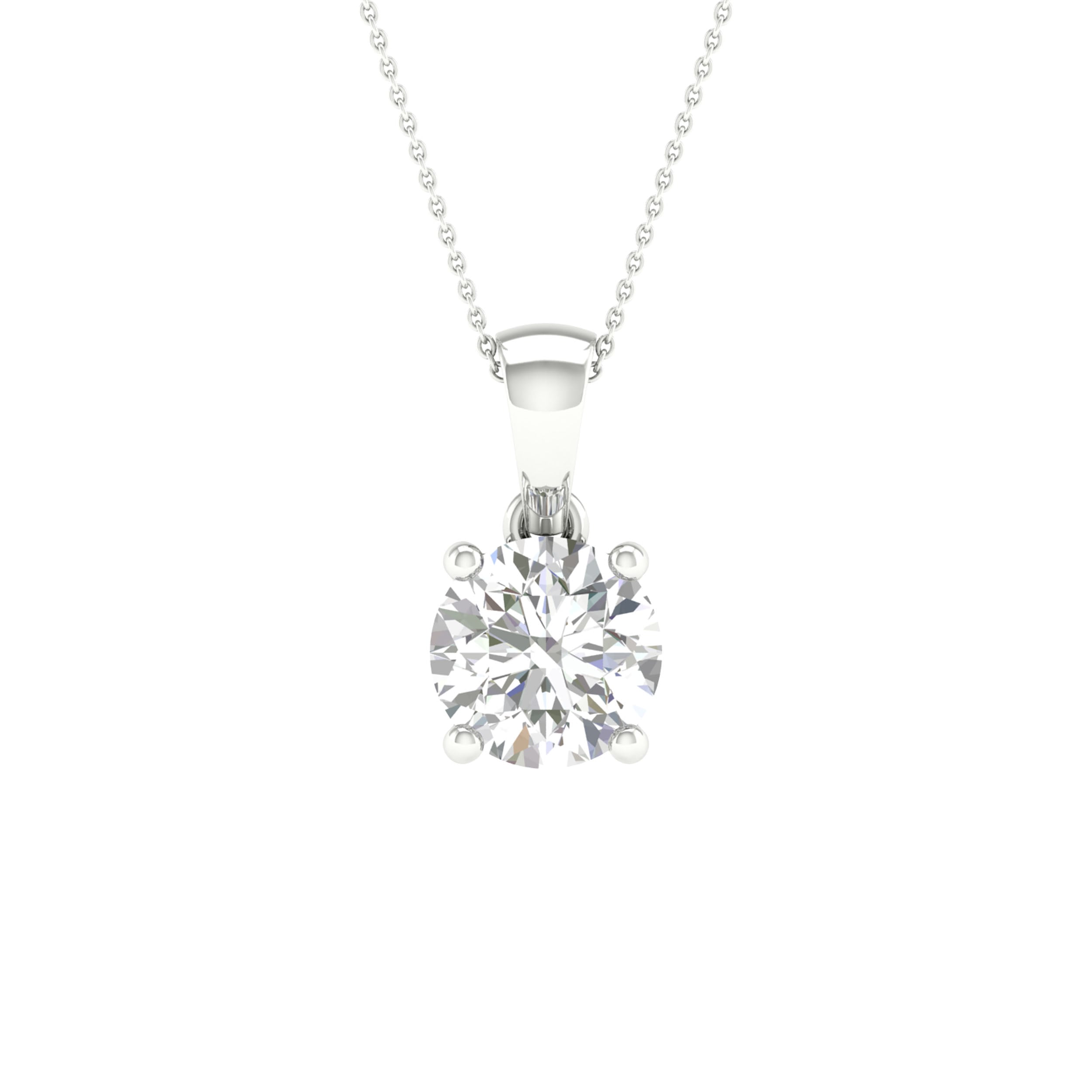 10K 0.50CT Certified Lab Grown Diamond Pendant