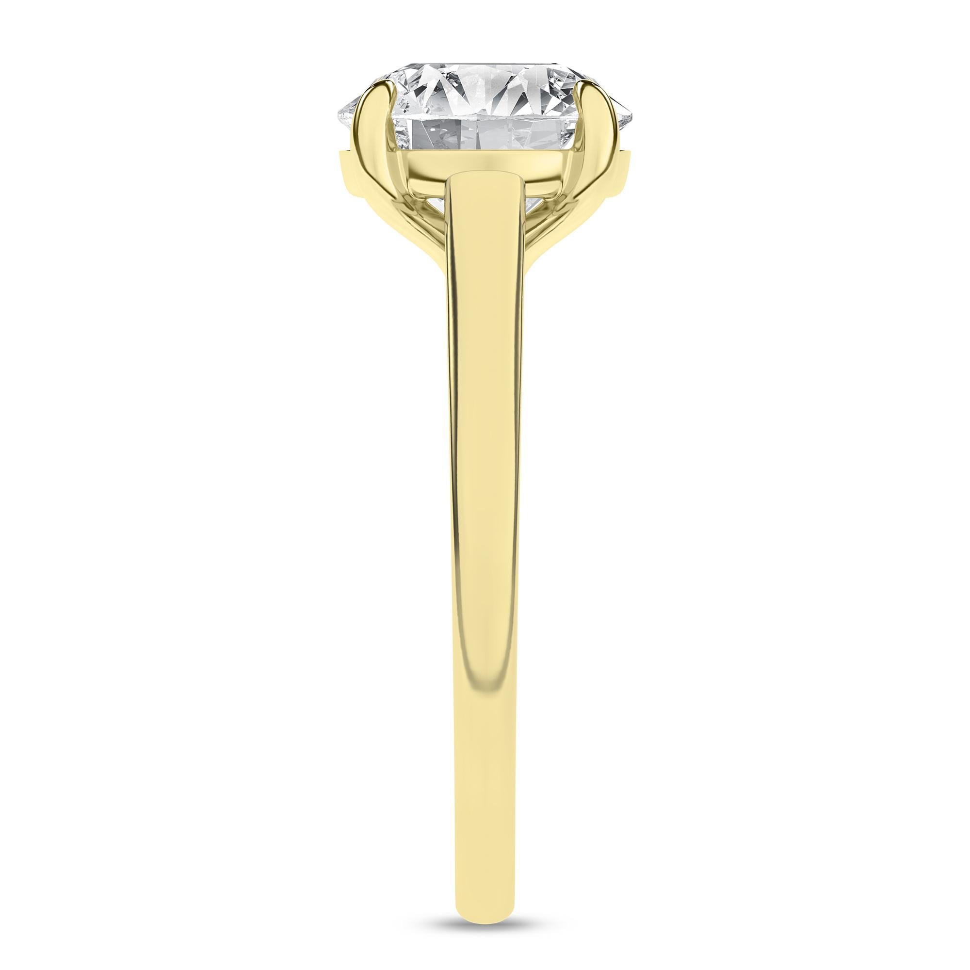 14K 2.00CT Certified Lab Grown Diamond Ring