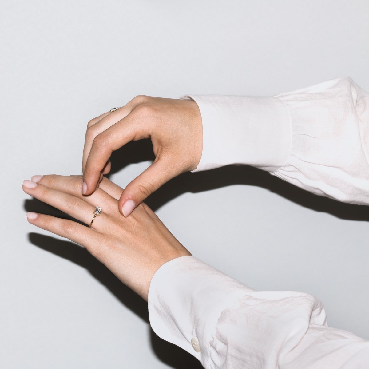 East-West Pixie Engagement Ring